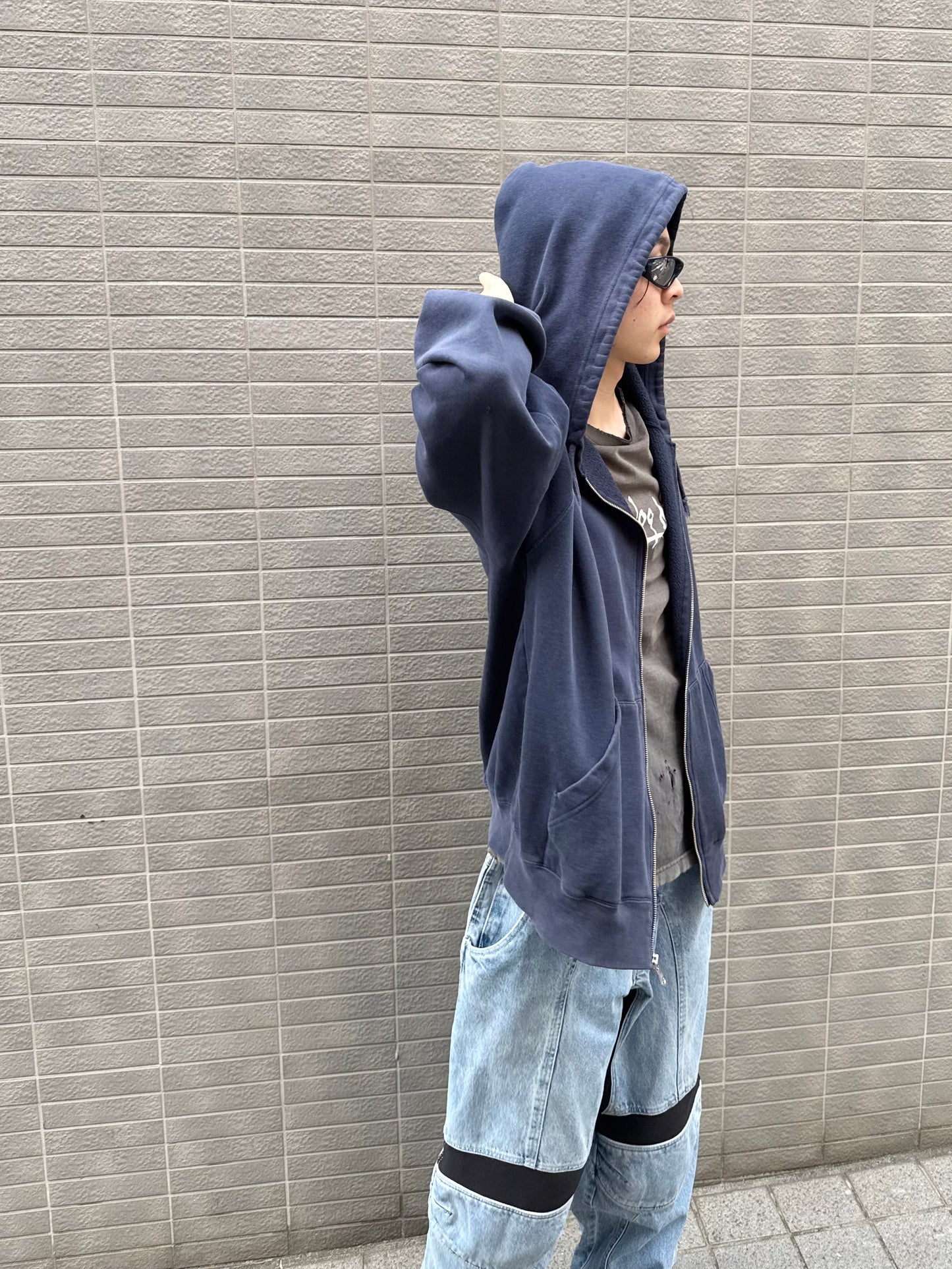 -2000S ICON RACING BAGGY DENIM PANTS