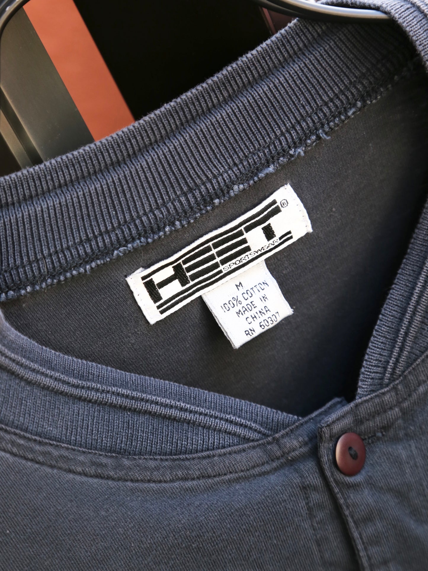 1990S HEET HENLEY NECK S/S TEE