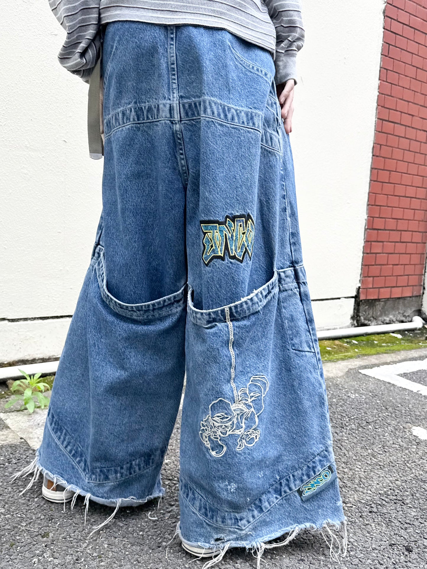1990S JNCO"HANGIN" BAGGY DENIM PANTS