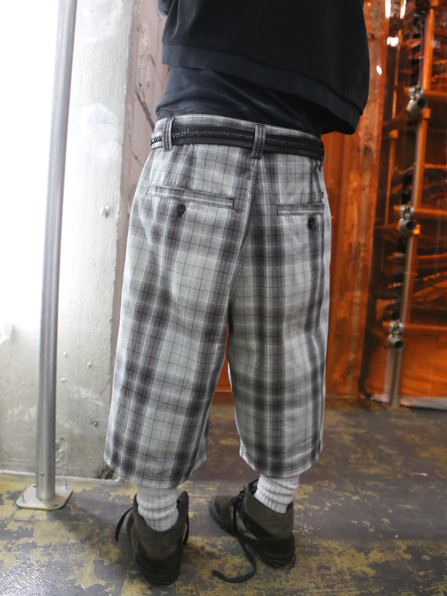 2000S SOUTHPOLE PLAID PATTERN BAGGY SHORTS