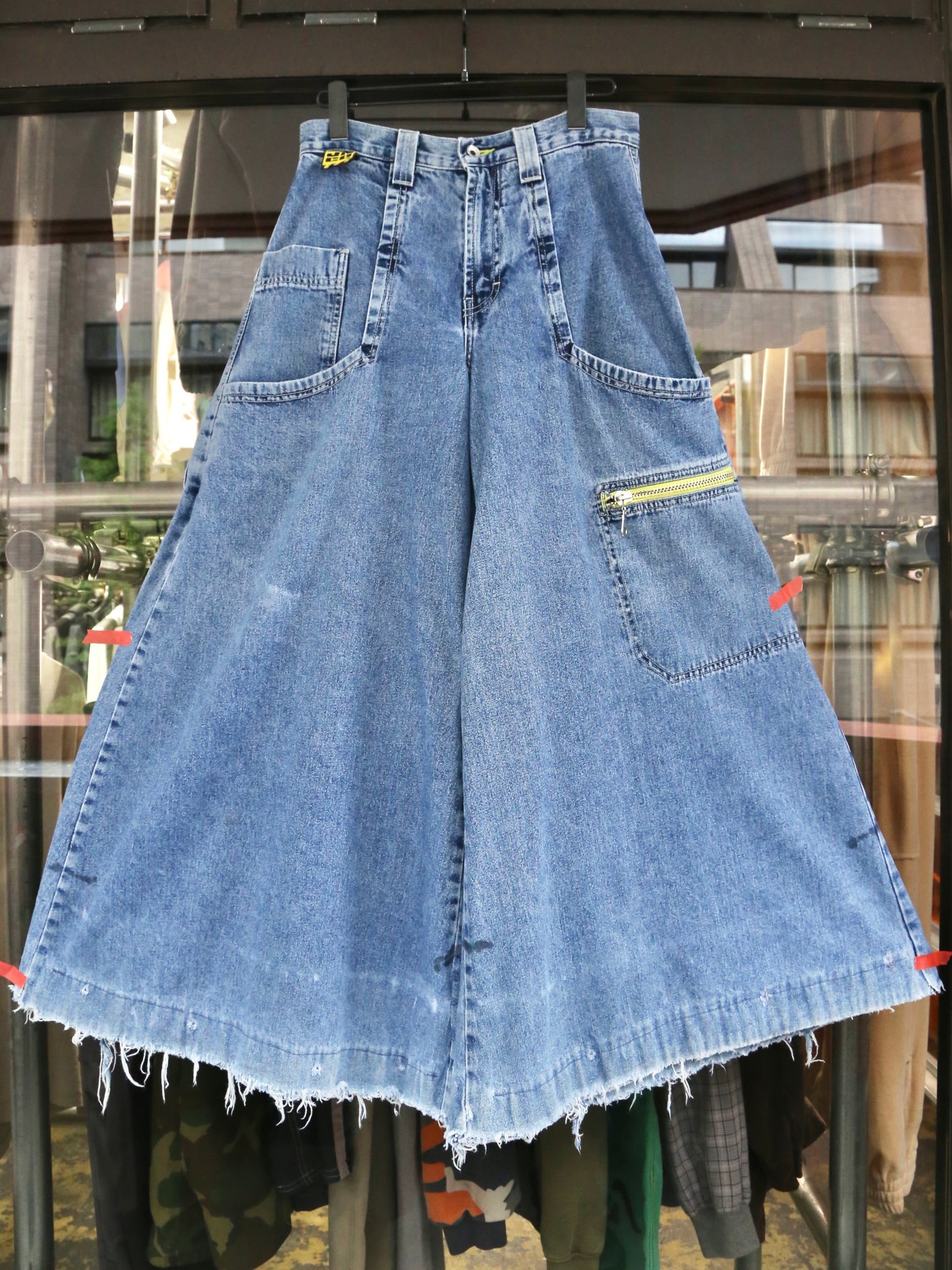 1990S JNCO "CRIME SCENE" BAGGY DENIM PANTS