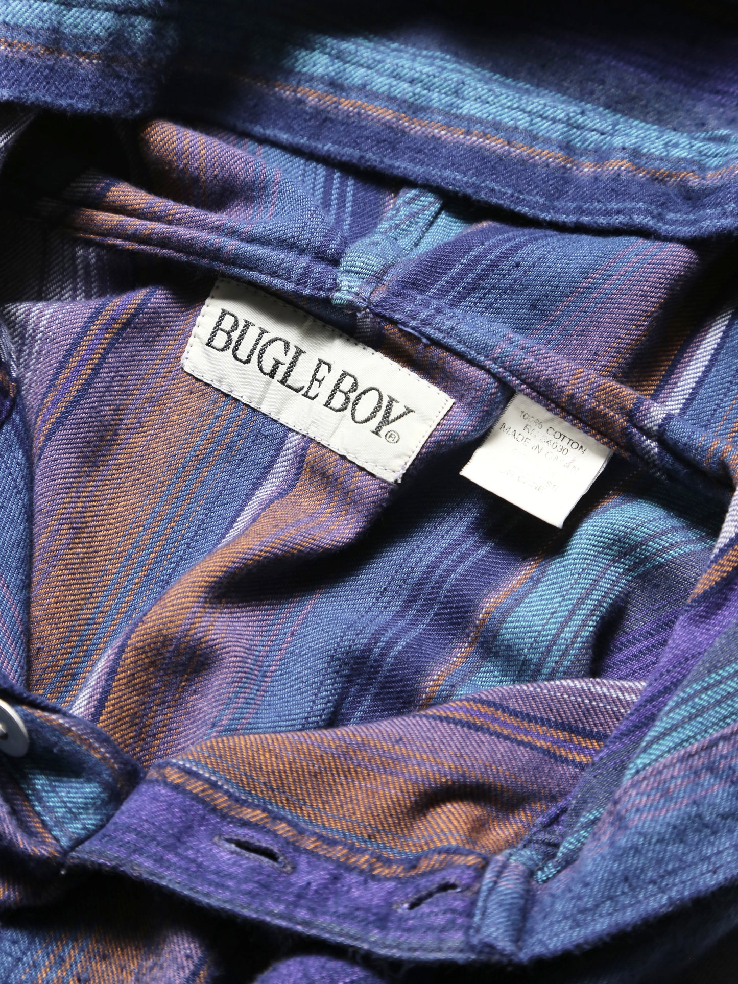 1990S BUGLE BOY STRIPED HOODIE
