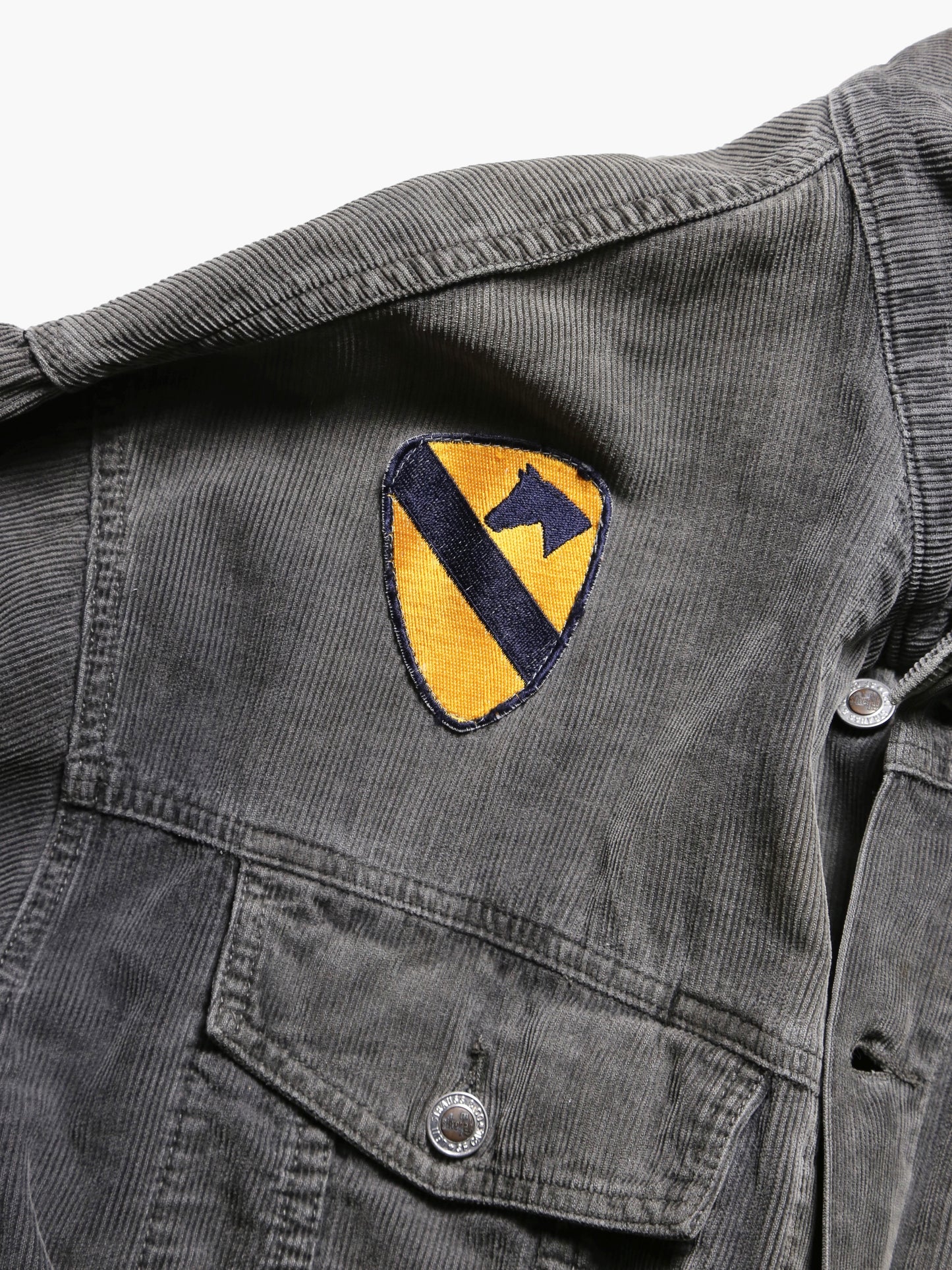 -2000S LEVI'S SILVER TAB CORDUROY TRUCKER JACKET - PATCH CUSTOM