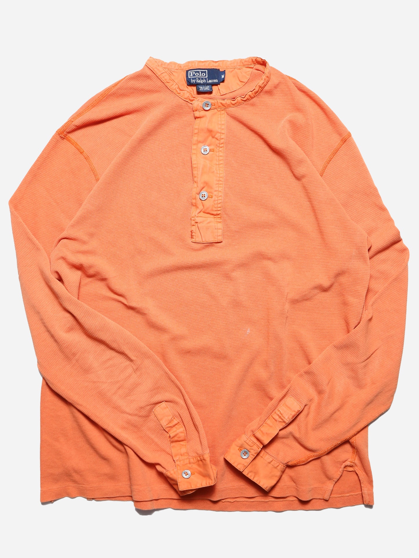POLO BY RALPH LAUREN HENLEY NECK L/S TOP