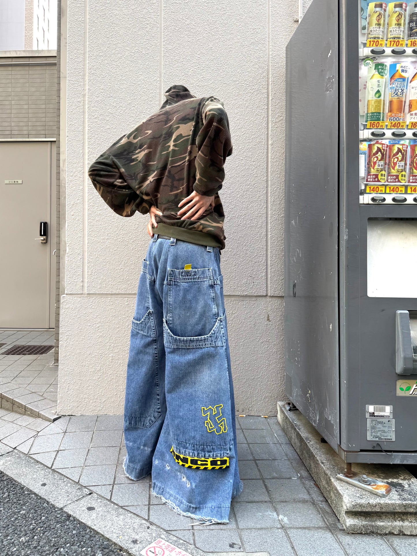 1990S JNCO "CRIME SCENE" BAGGY DENIM PANTS