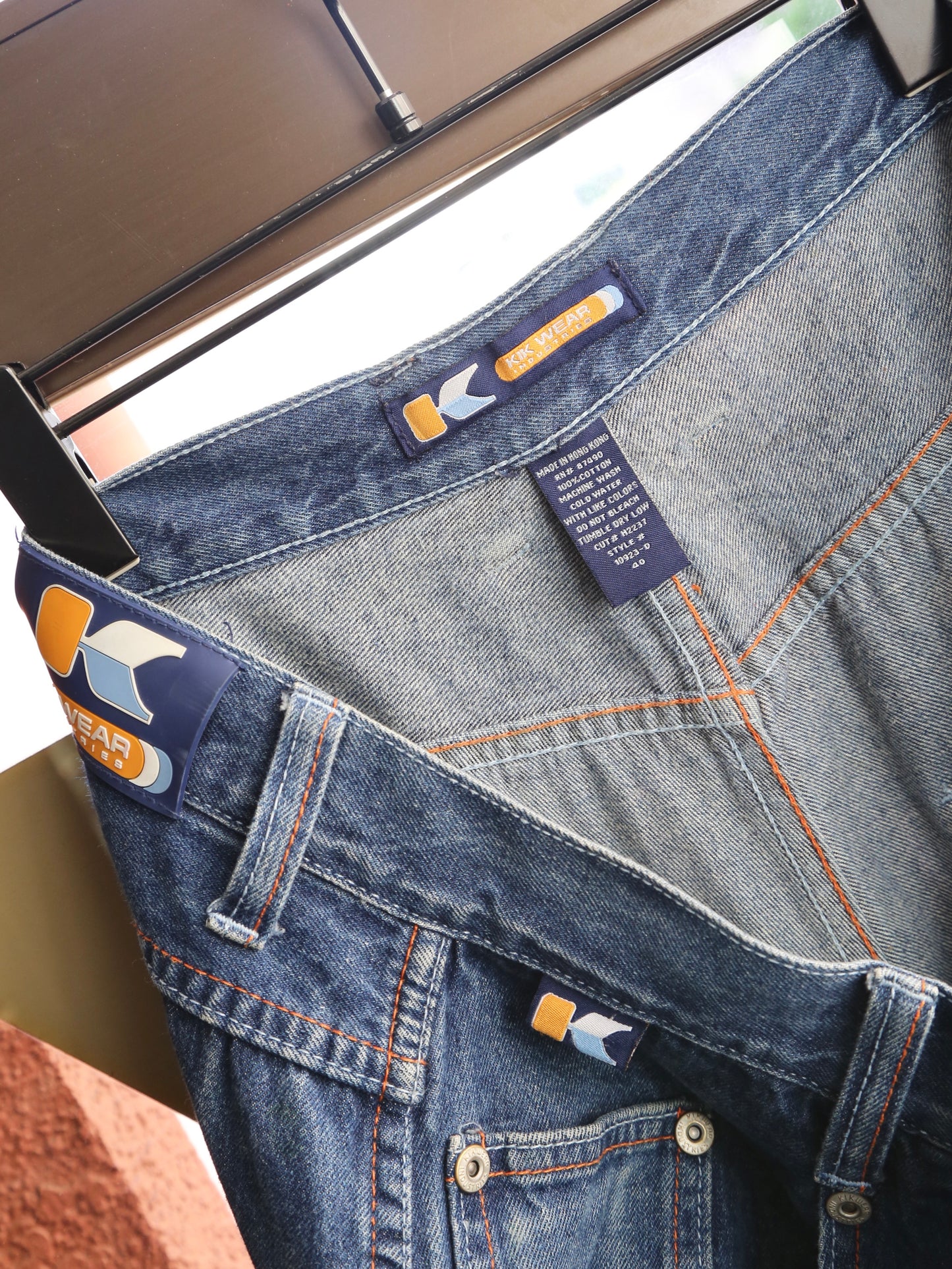 -2000S KIKWEAR CUSTOM BAGGY DENIM PANTS