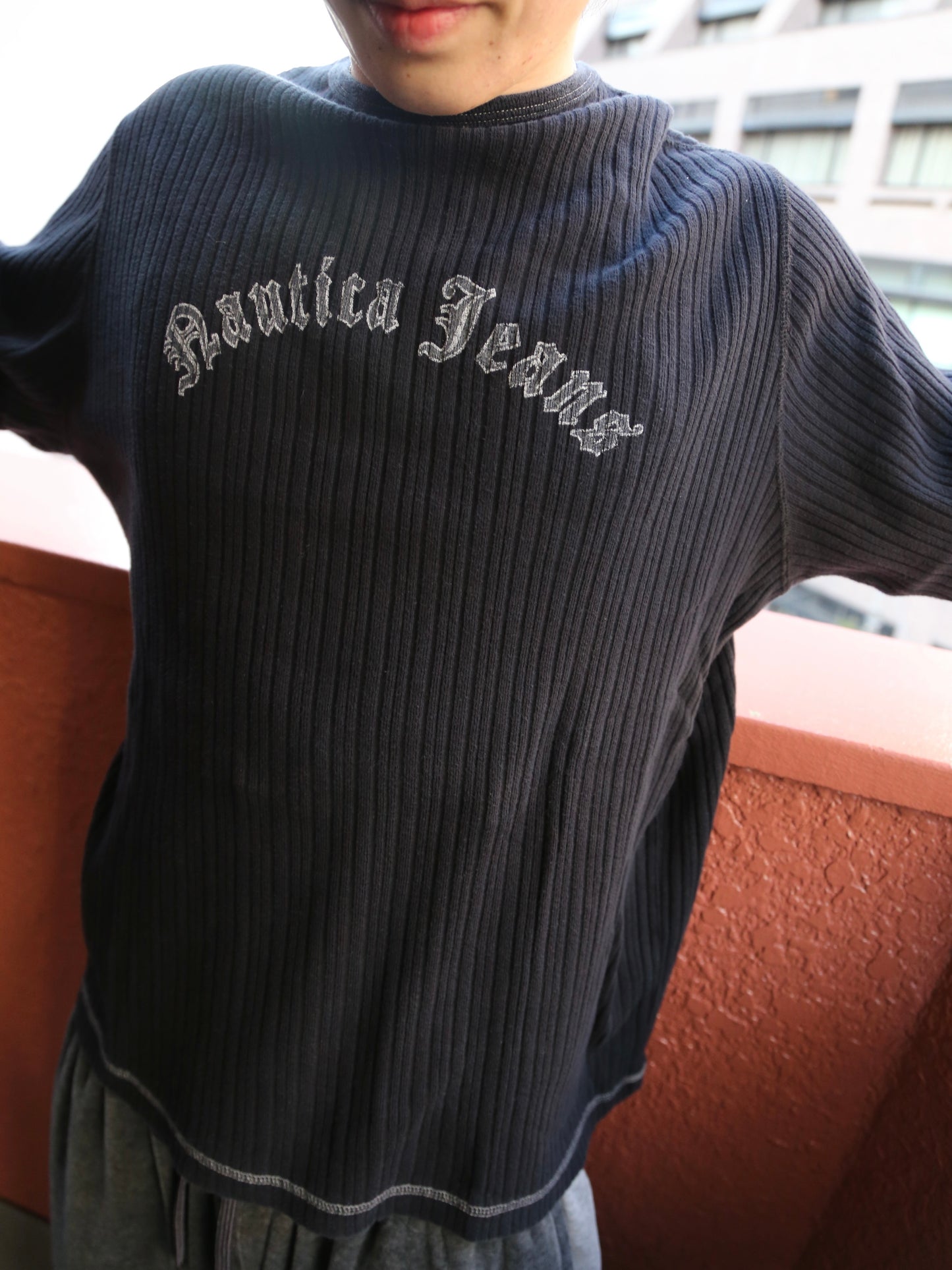 2000S NAUTICA JEANS L/S TOP