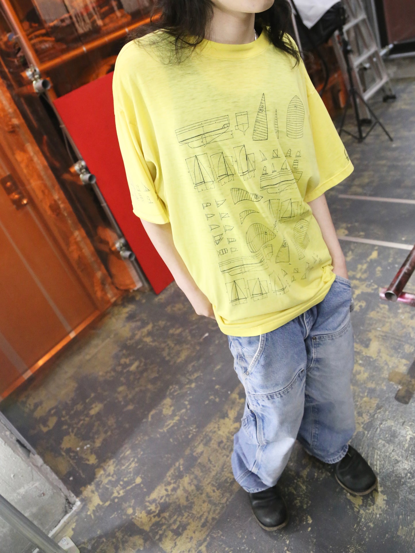 1990S UNKNOWN "SAILBOAT" S/S TEE