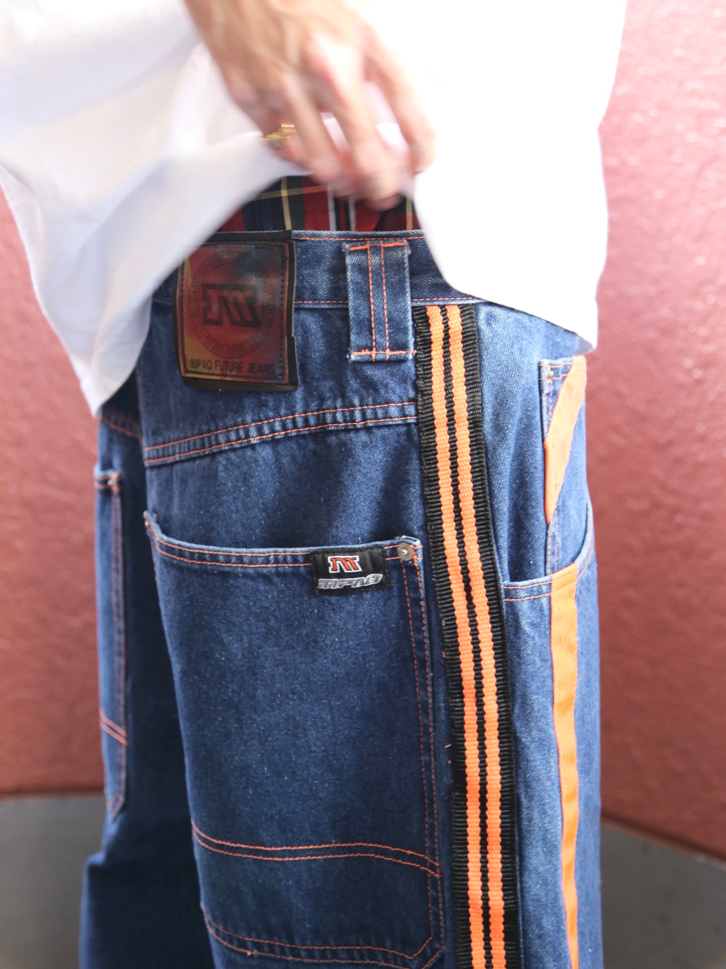 1990S IMPAQ FUTURE JEANS BAGGY DENIM SHORTS