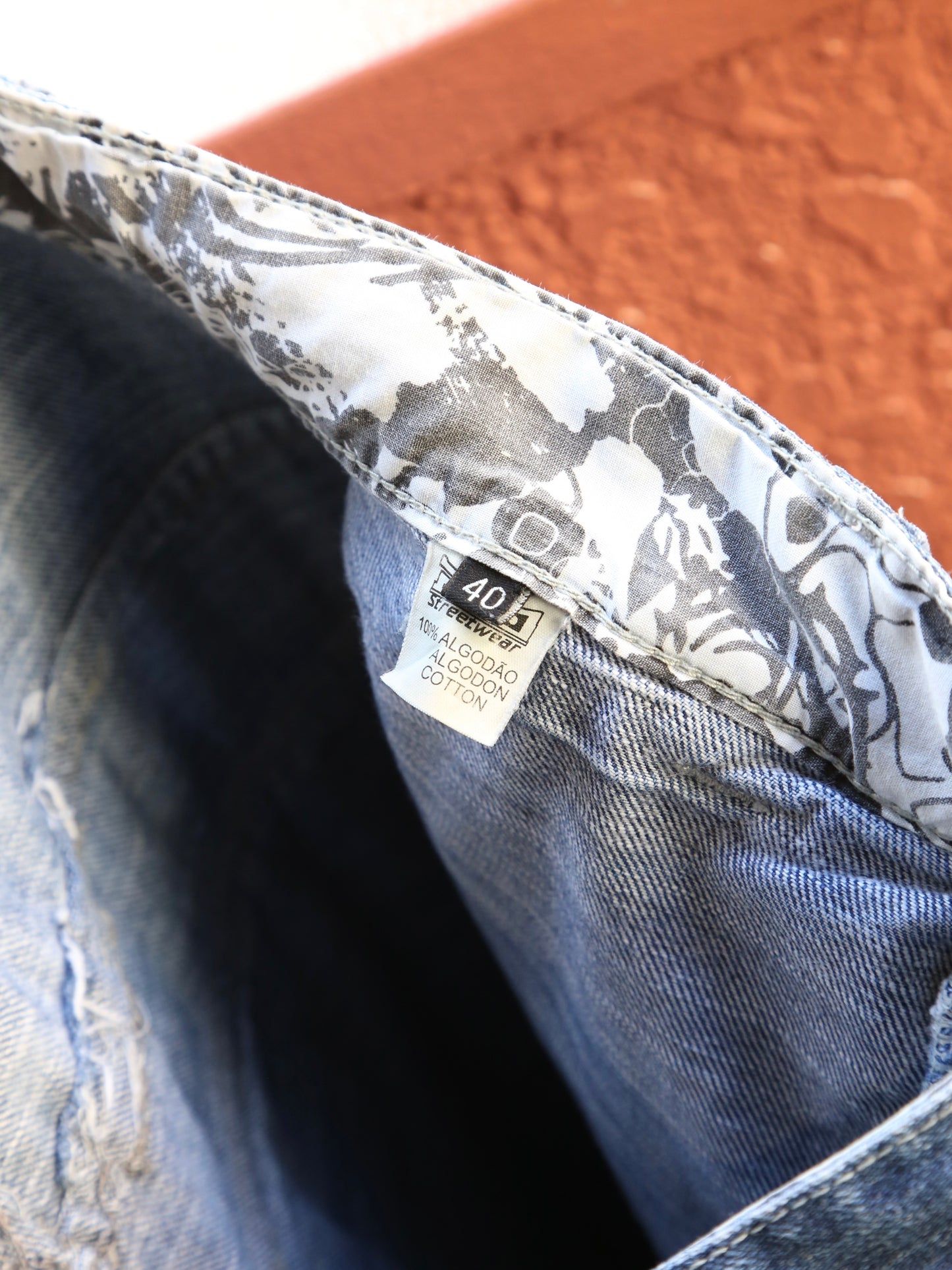 1990S PICO WEAR BAGGY DENIM CARGO PANTS