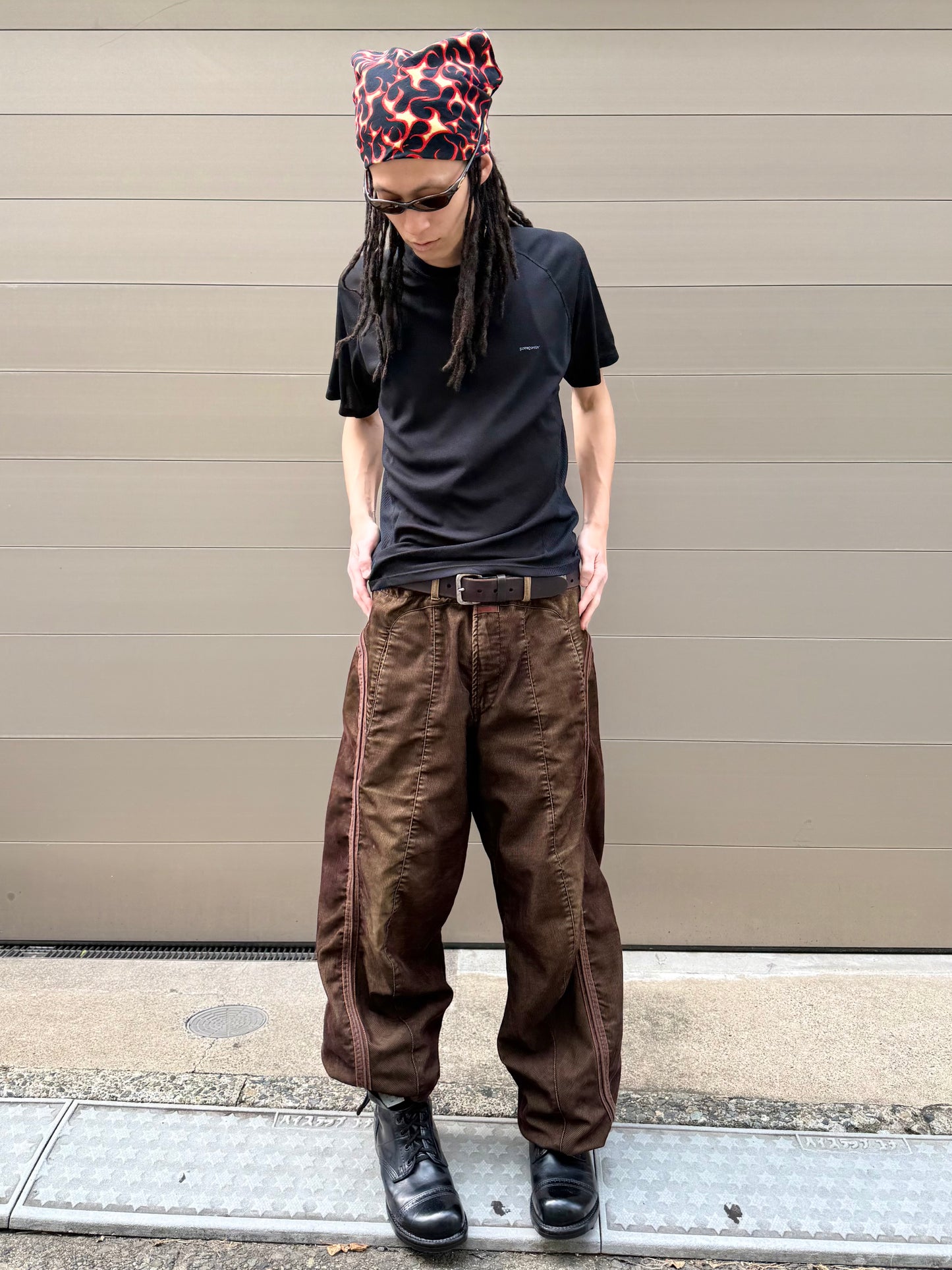 2000S MARITHE + FRANCOIS GIRBAUD 3D CORDUROY PANTS