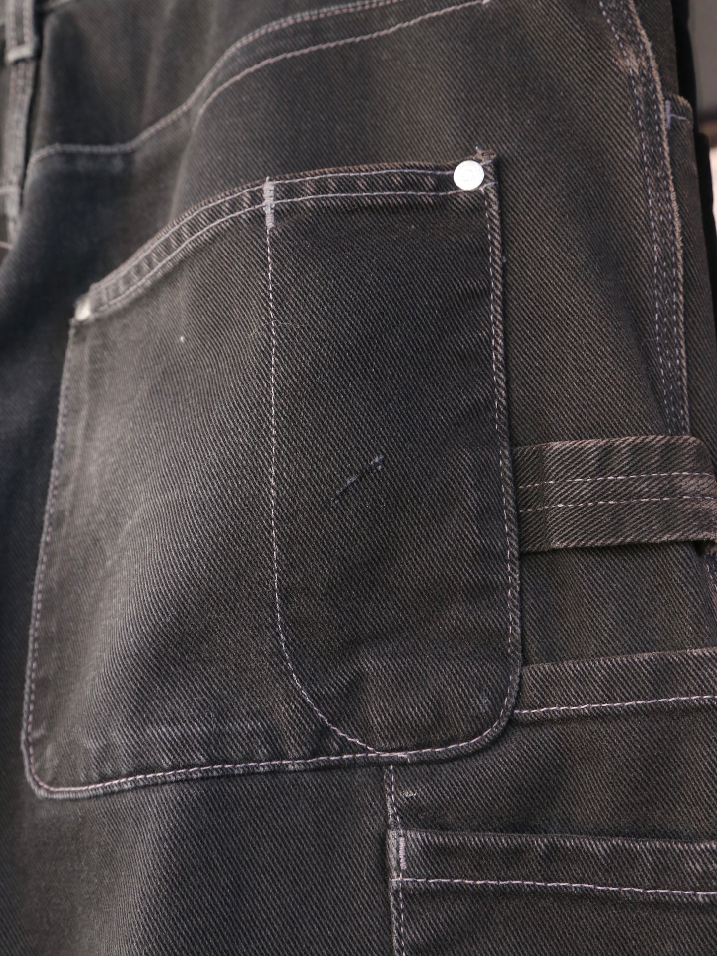 2000S LEVI'S SILVERTAB BAGGY DENIM PAINTER  PANTS