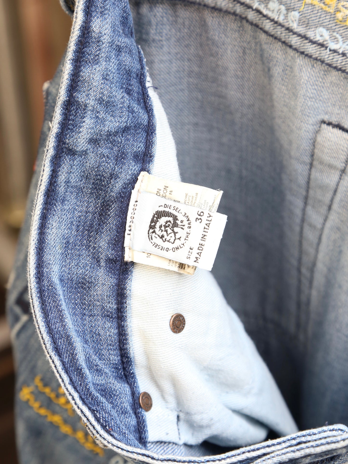 2000S DIESEL STRAIGHT DENIM PANTS