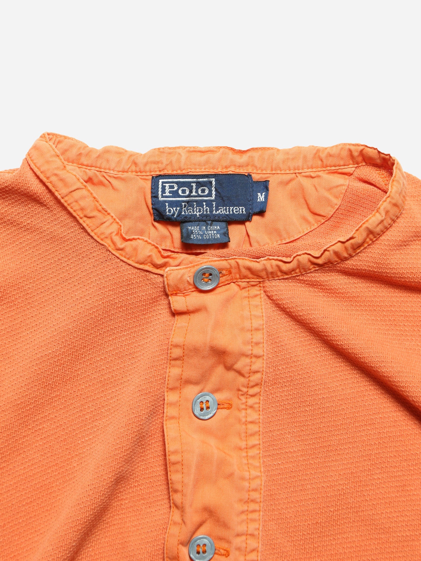 POLO BY RALPH LAUREN HENLEY NECK L/S TOP