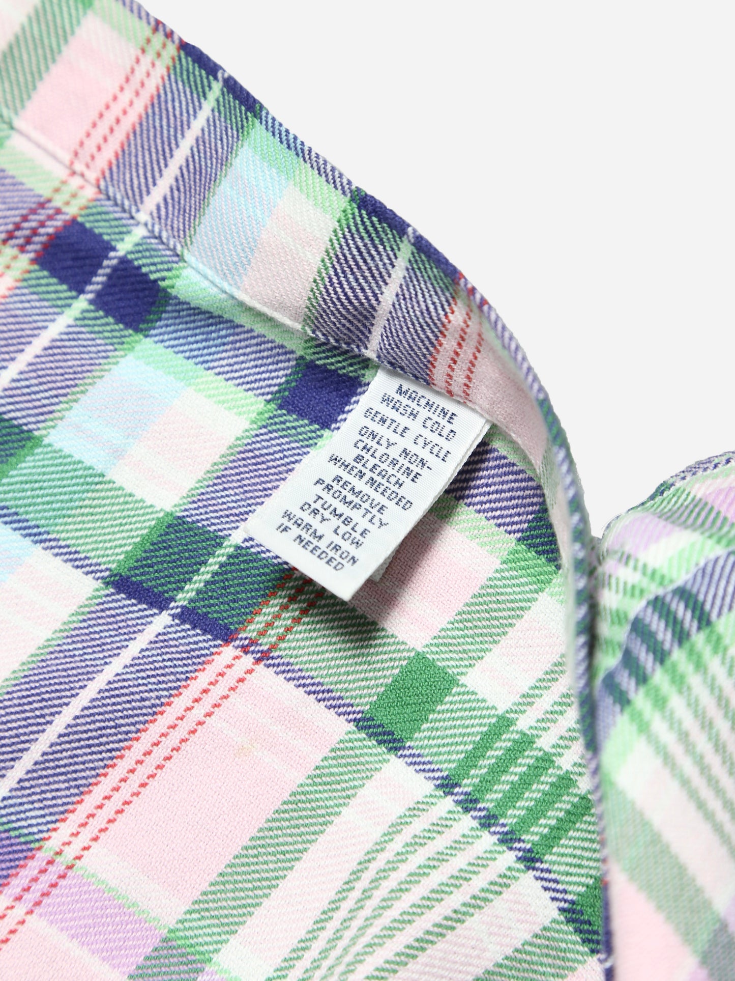 RALPH LAUREN PLAID PATTERN L/S BD SHIRT