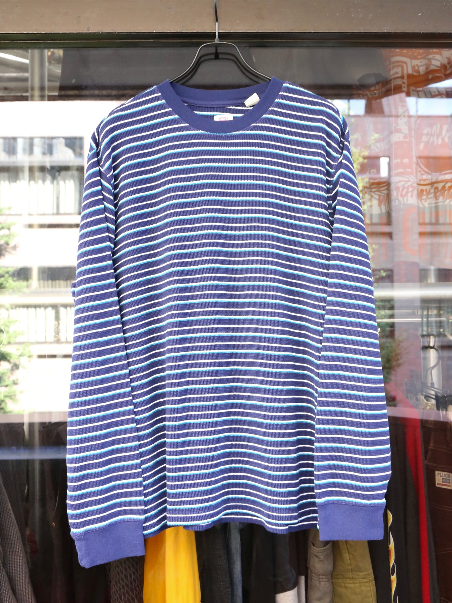 LEVI'S STRIPED THERMAL L/S TOP