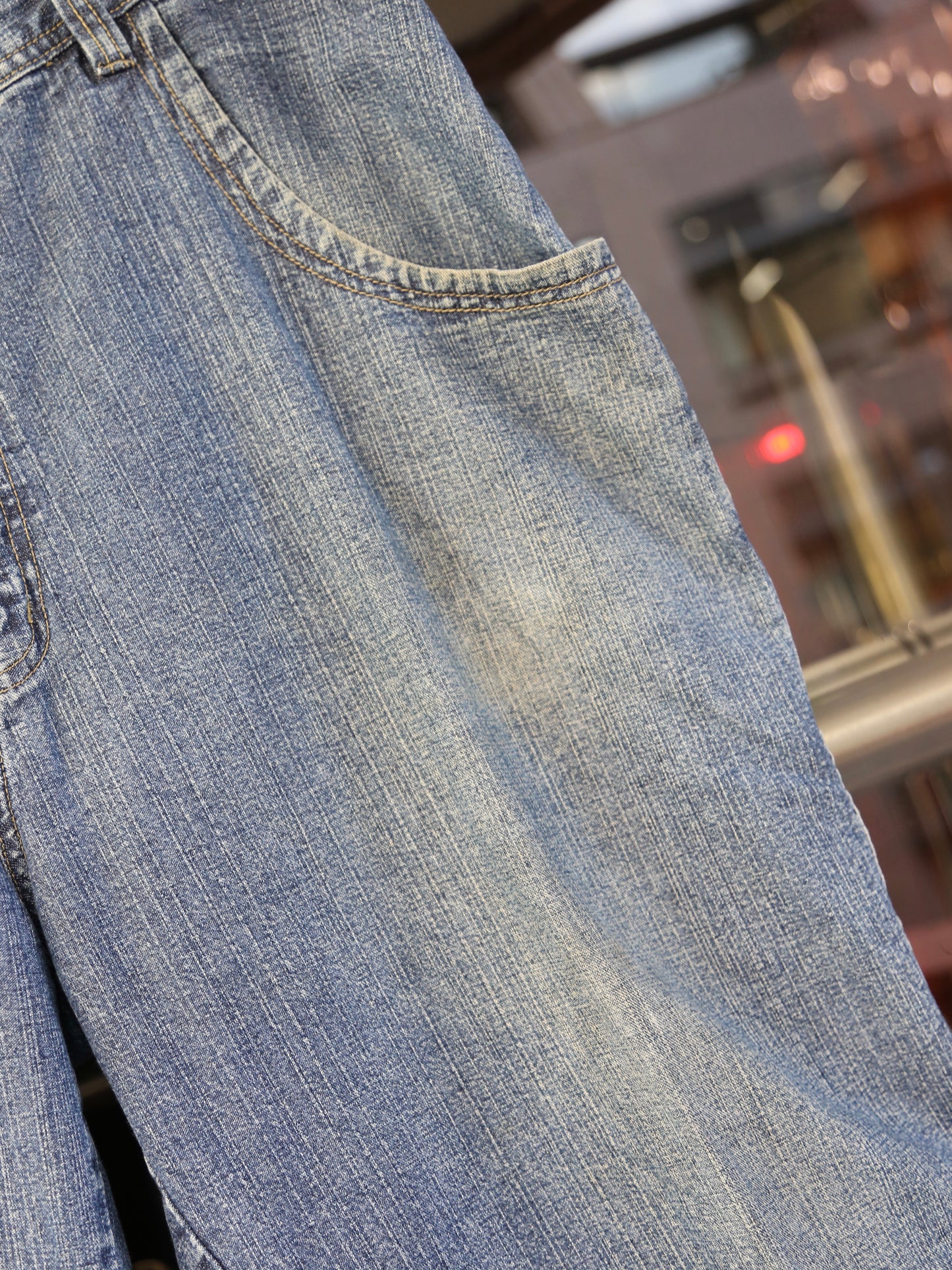 2000S MACHINE BAGGY DENIM SHORTS