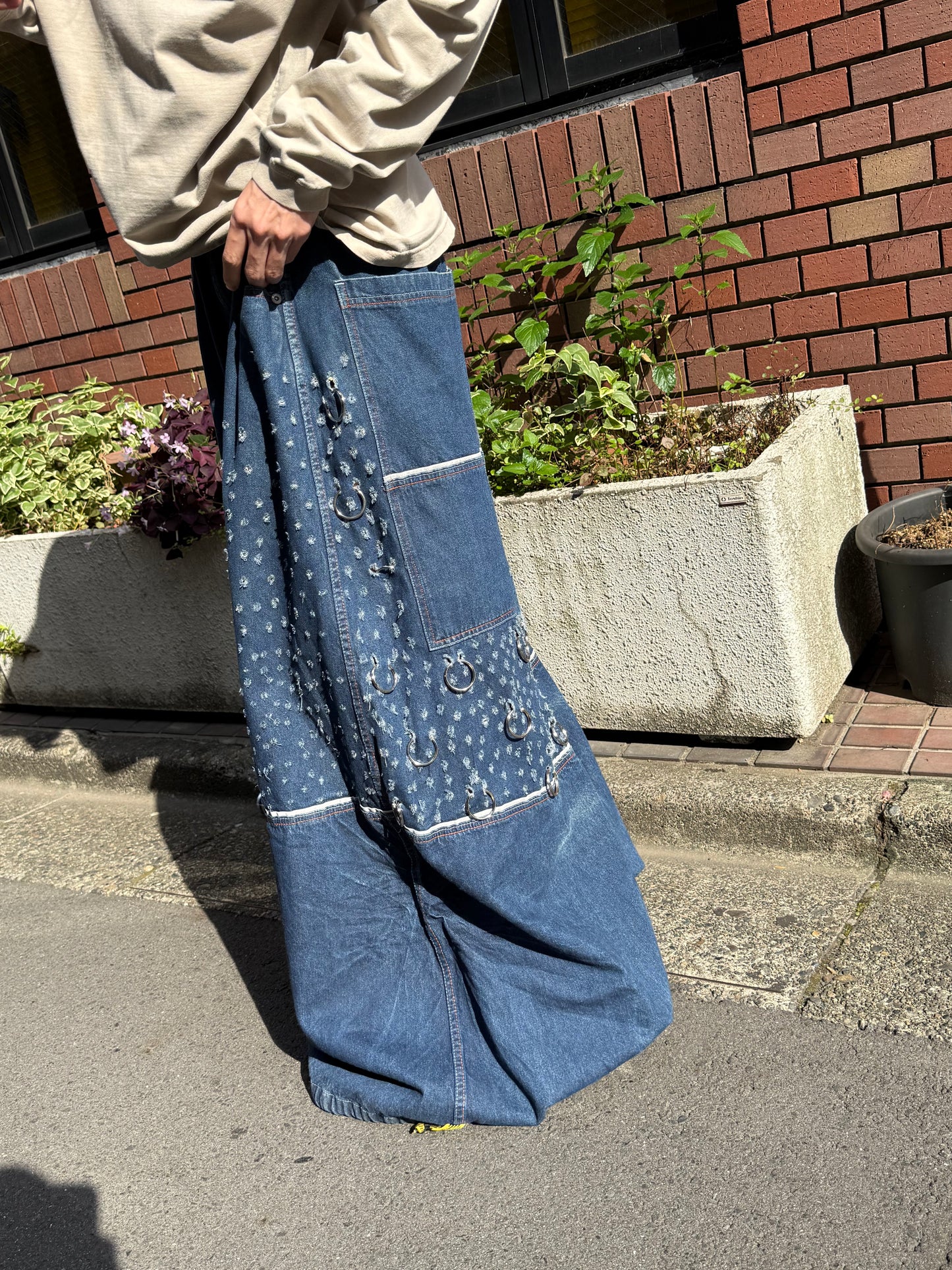 -2000S KIKWEAR CUSTOM BAGGY DENIM PANTS