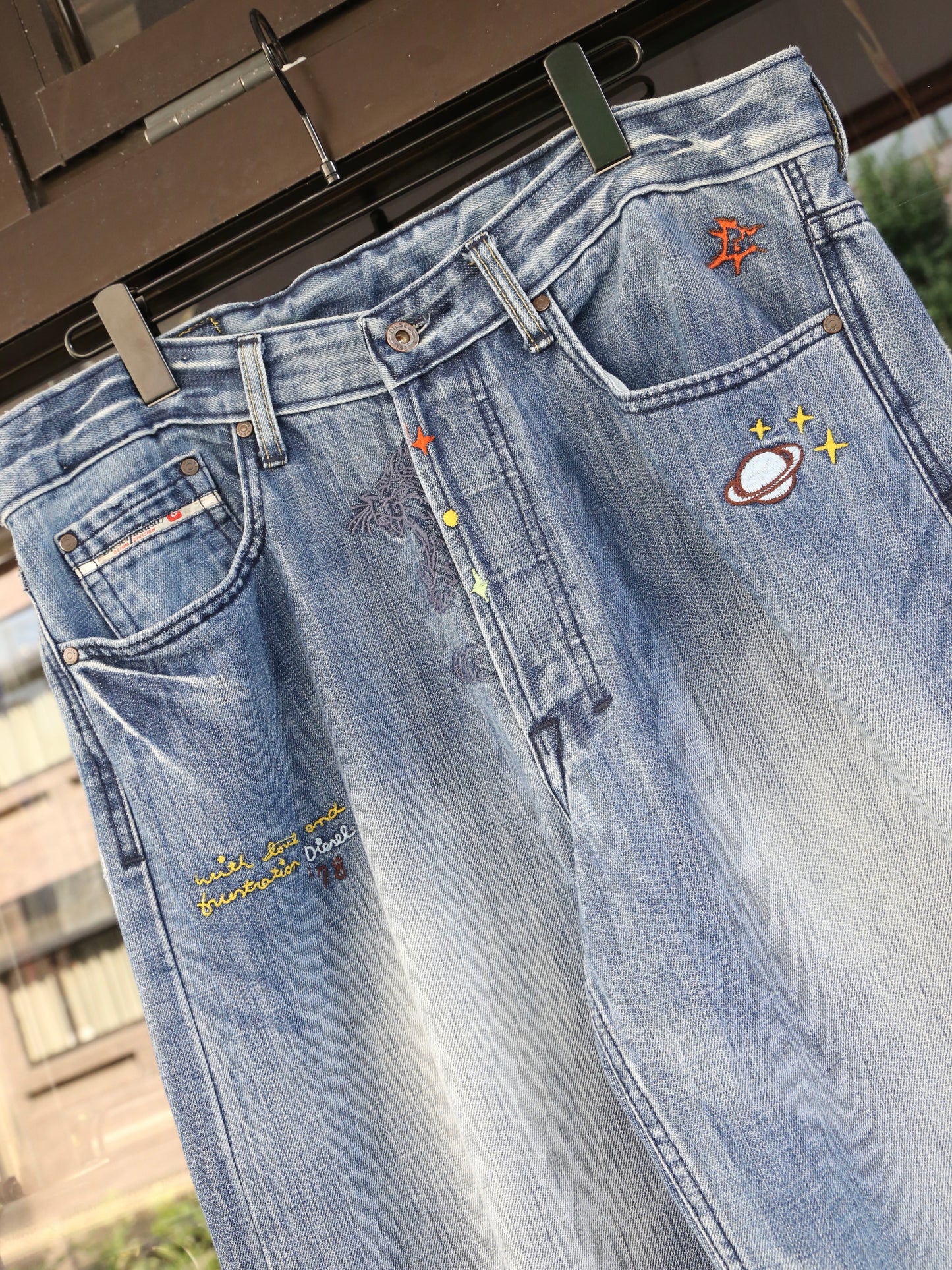 2000S DIESEL STRAIGHT DENIM PANTS