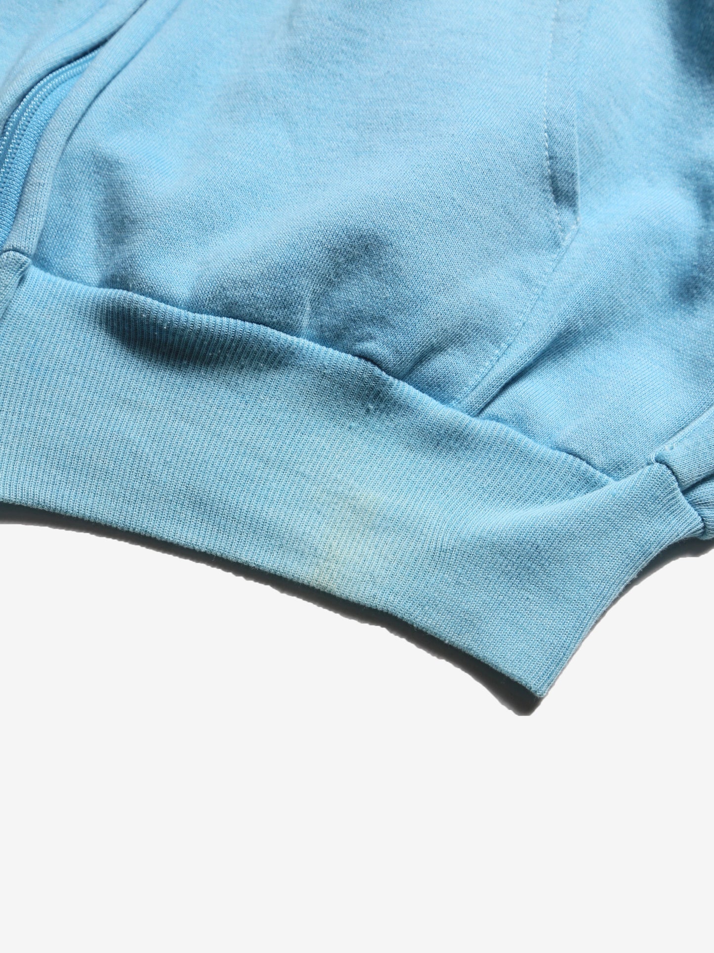 1990S- LIGHT BLUE ZIP-UP HOODIE