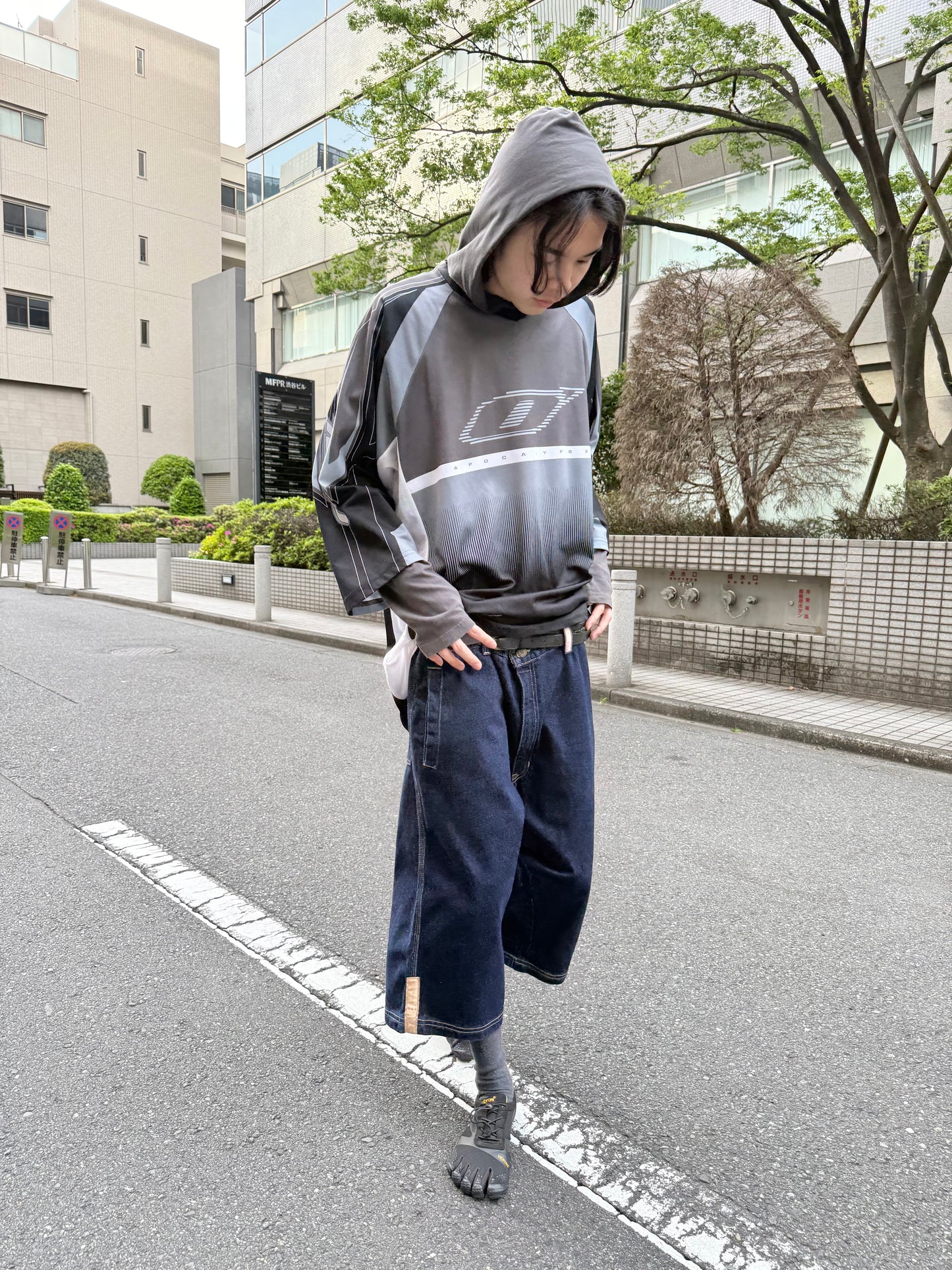 2000S NIKE JORDAN TWO3 BAGGY DENIM SHORTS