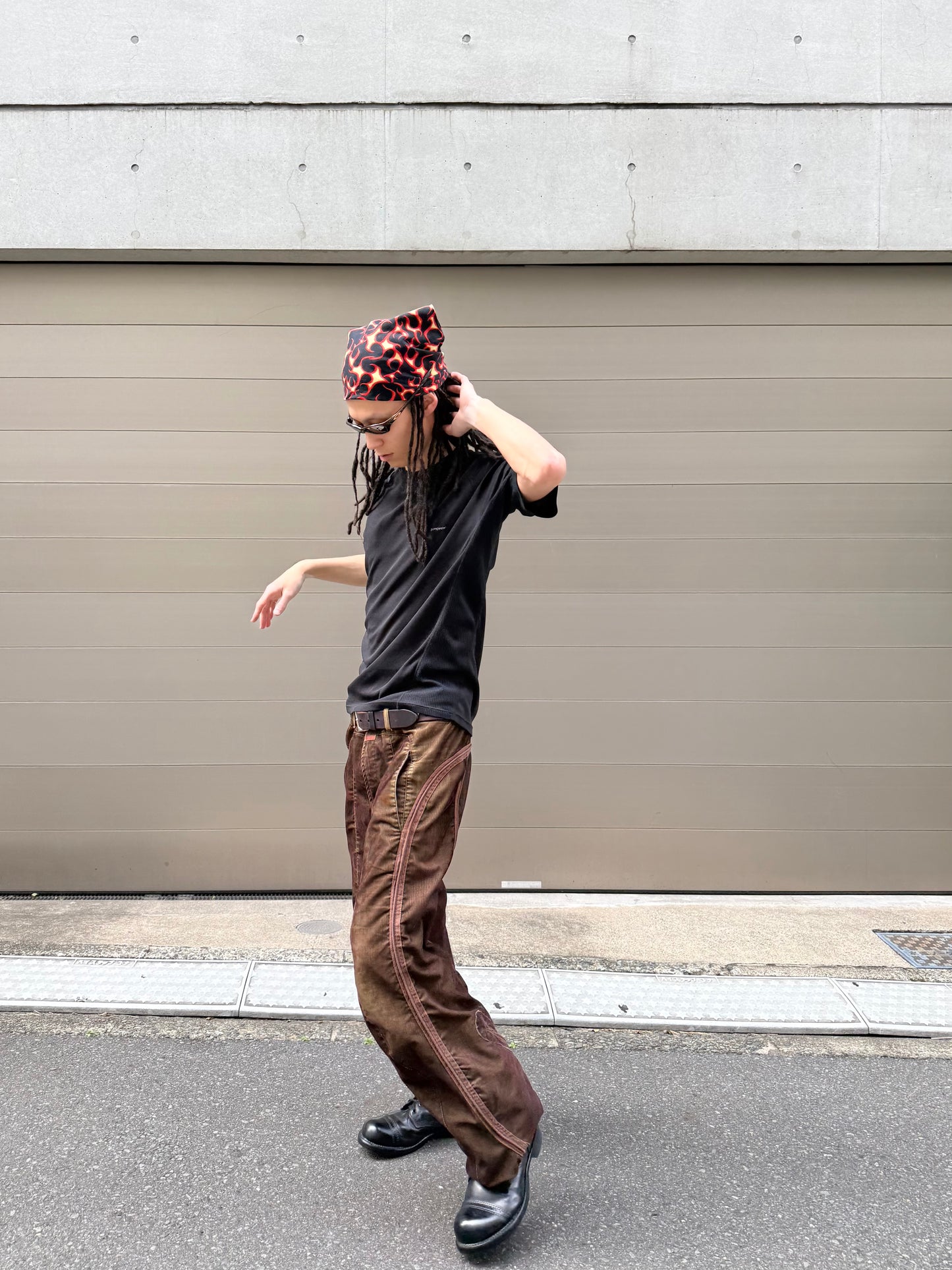 2000S MARITHE + FRANCOIS GIRBAUD 3D CORDUROY PANTS
