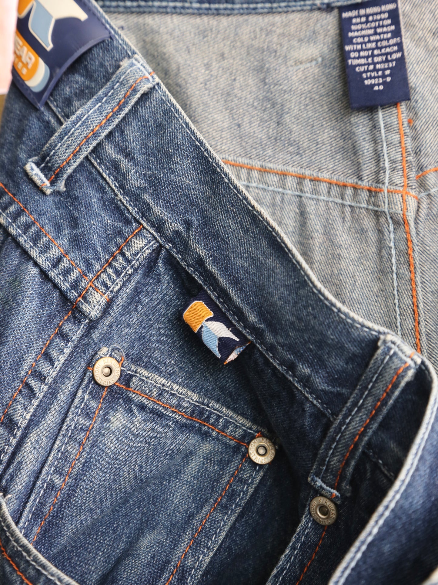 -2000S KIKWEAR CUSTOM BAGGY DENIM PANTS