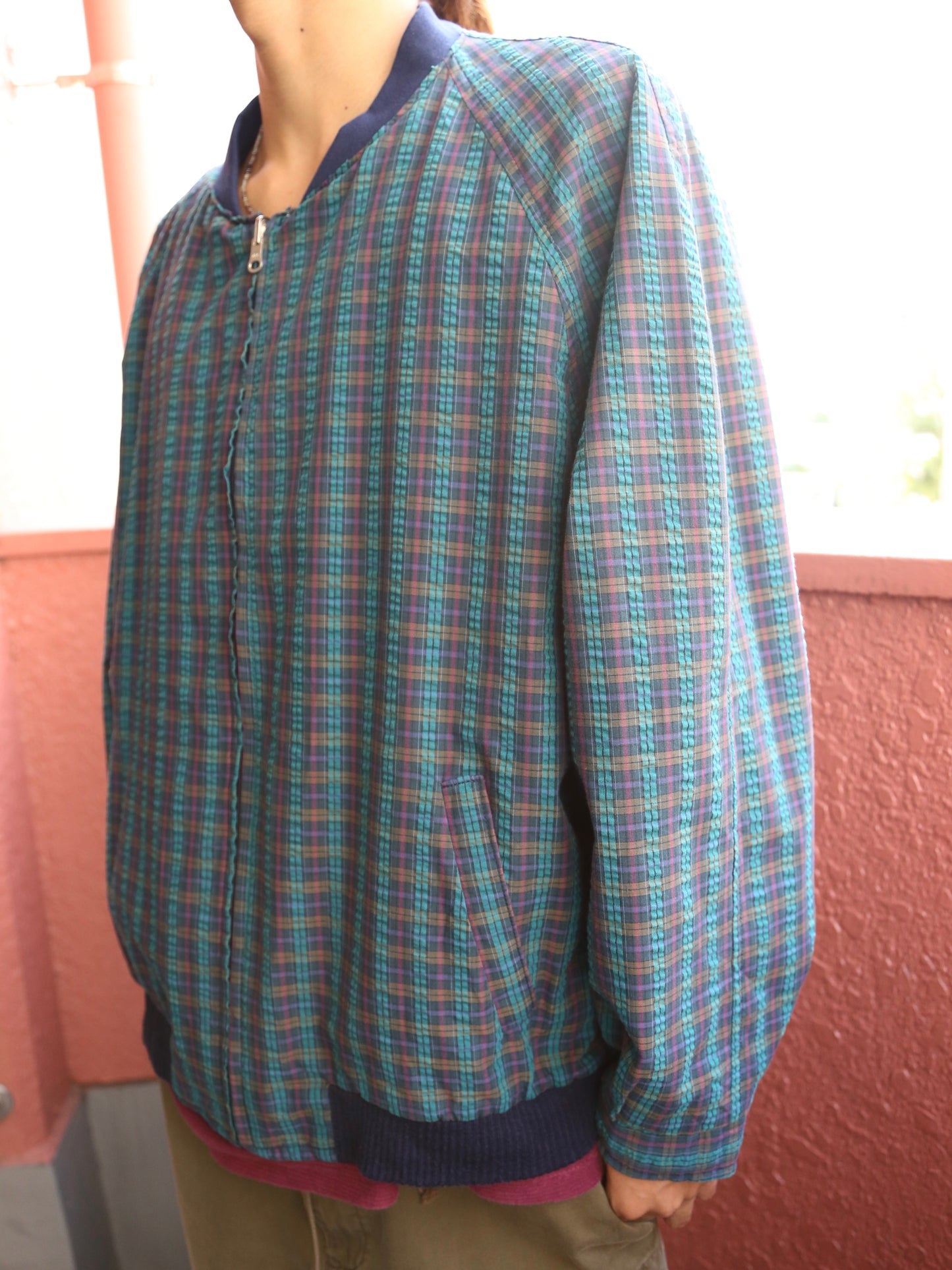 1990S UNKNOWN REVERSIBLE BOMBER JACKET