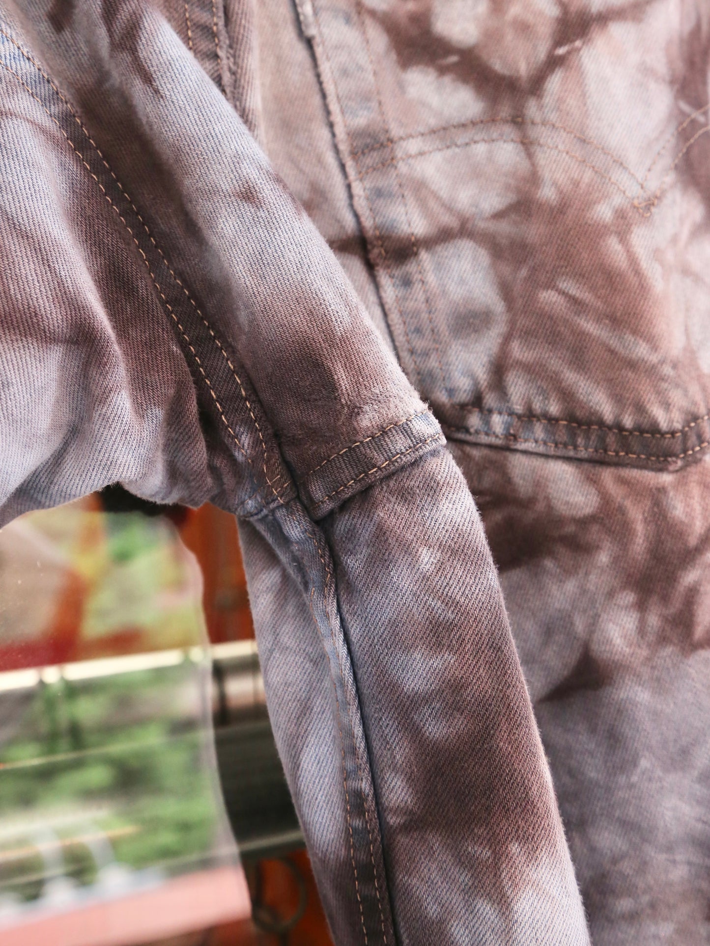 2000S LEVI'S SILVERTAB "LOOSE" GARMENT DYED DENIM PANTS
