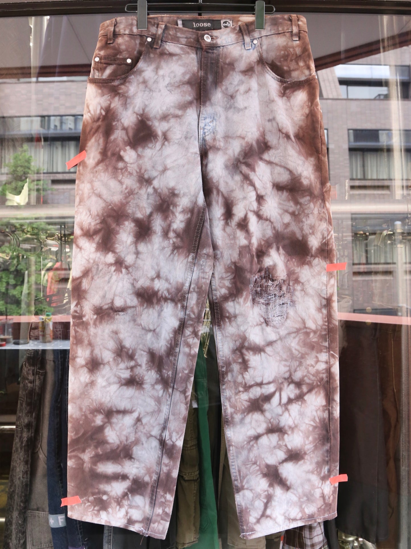 2000S LEVI'S SILVERTAB "LOOSE" GARMENT DYED DENIM PANTS