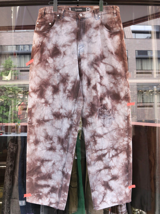 2000S LEVI'S SILVERTAB "LOOSE" GARMENT DYED DENIM PANTS