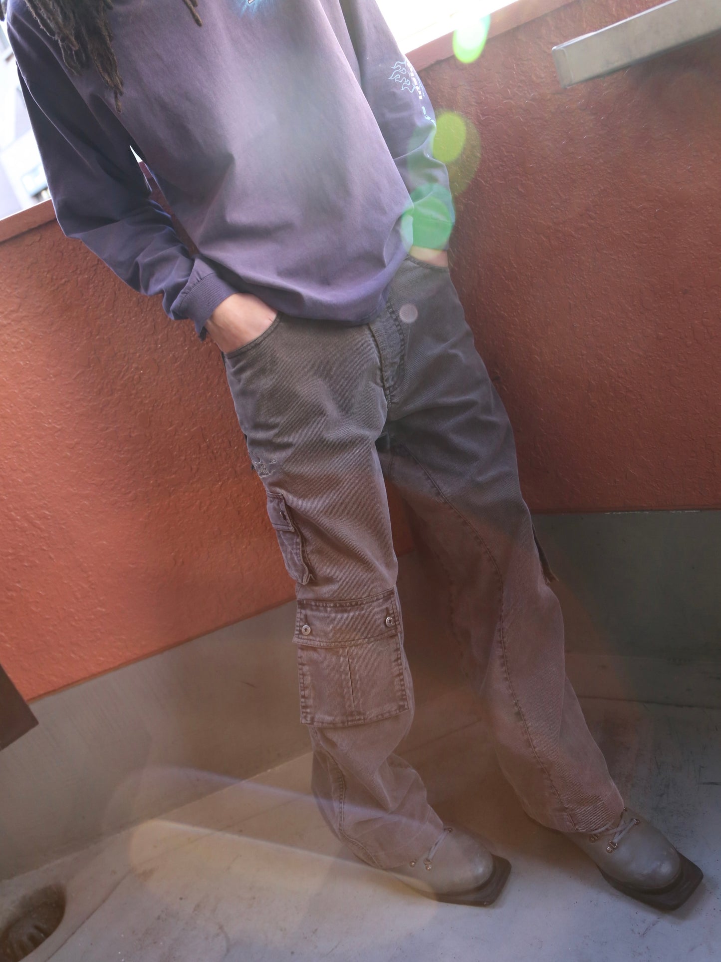 2000S RIP CURL CORDUROY CARGO PANTS