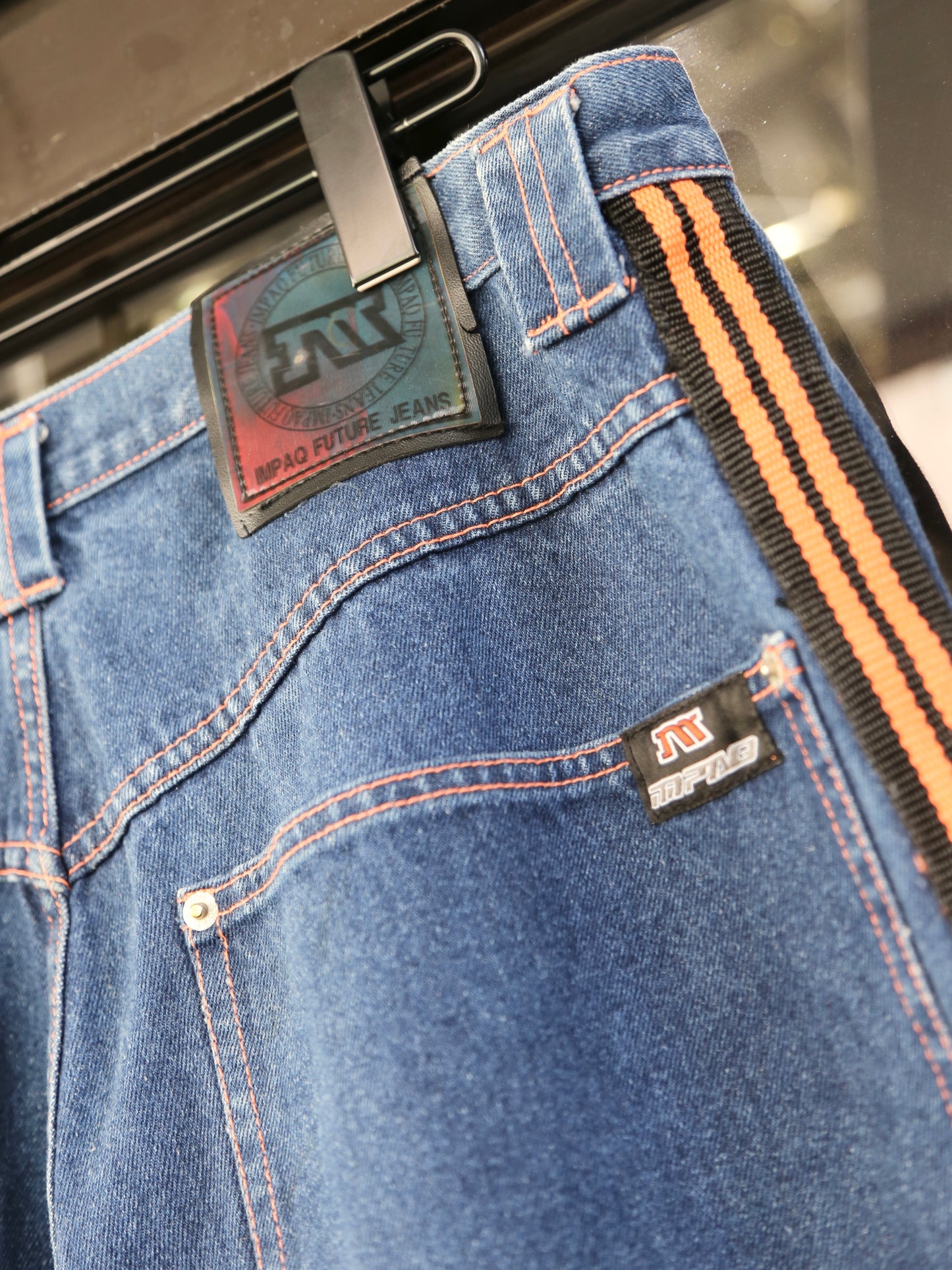 1990S IMPAQ FUTURE JEANS BAGGY DENIM SHORTS