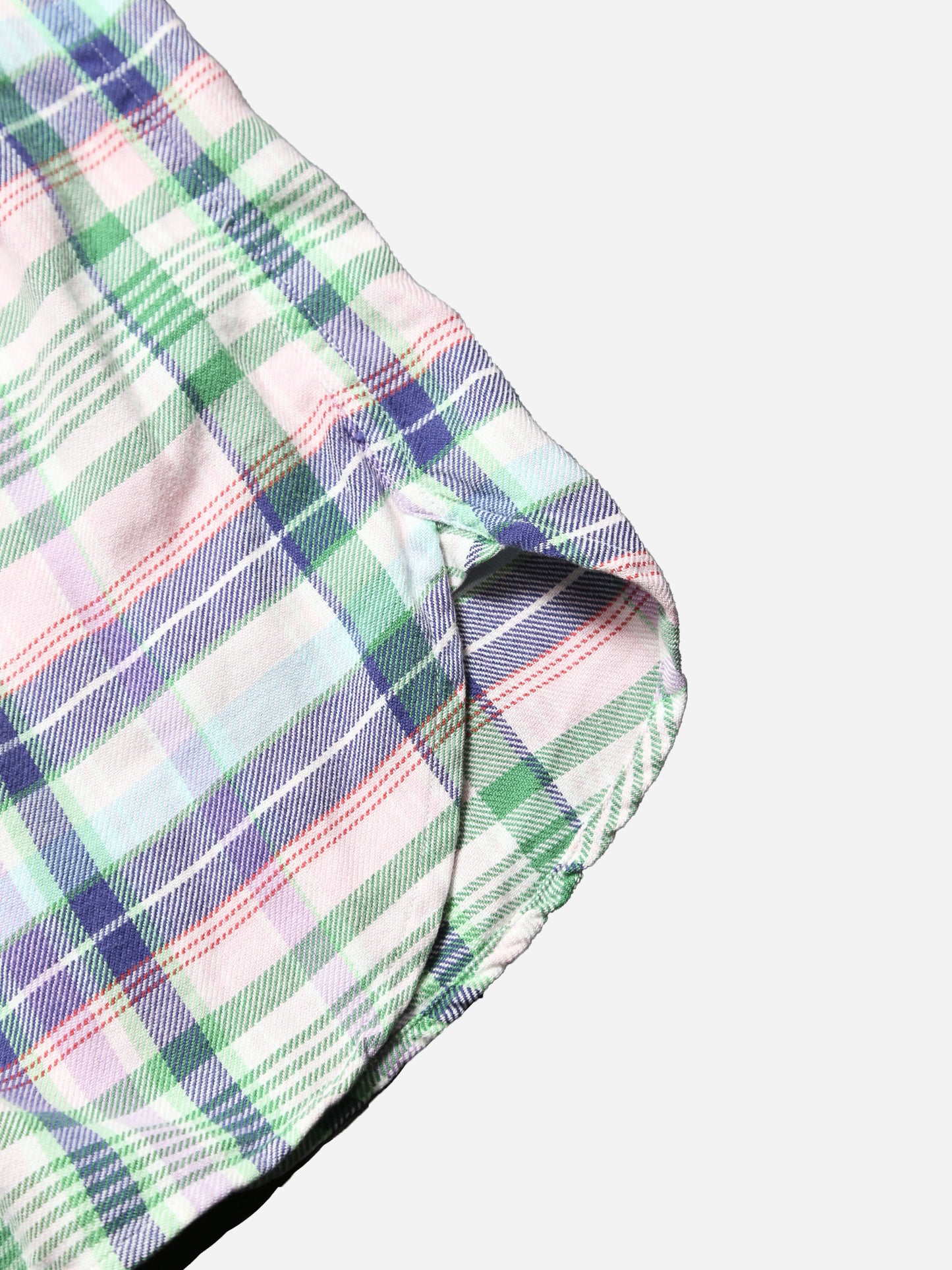 RALPH LAUREN PLAID PATTERN L/S BD SHIRT