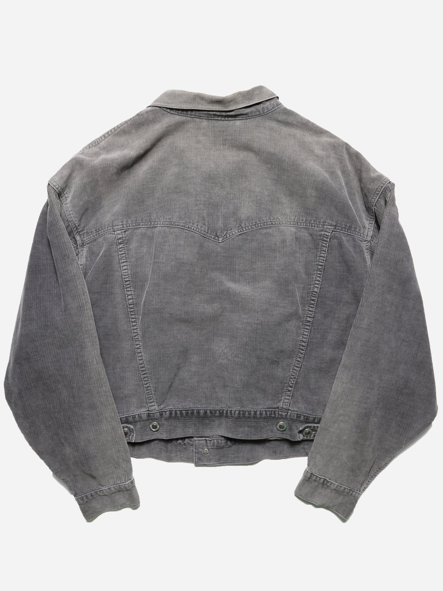 -2000S LEVI'S SILVER TAB CORDUROY TRUCKER JACKET - PATCH CUSTOM