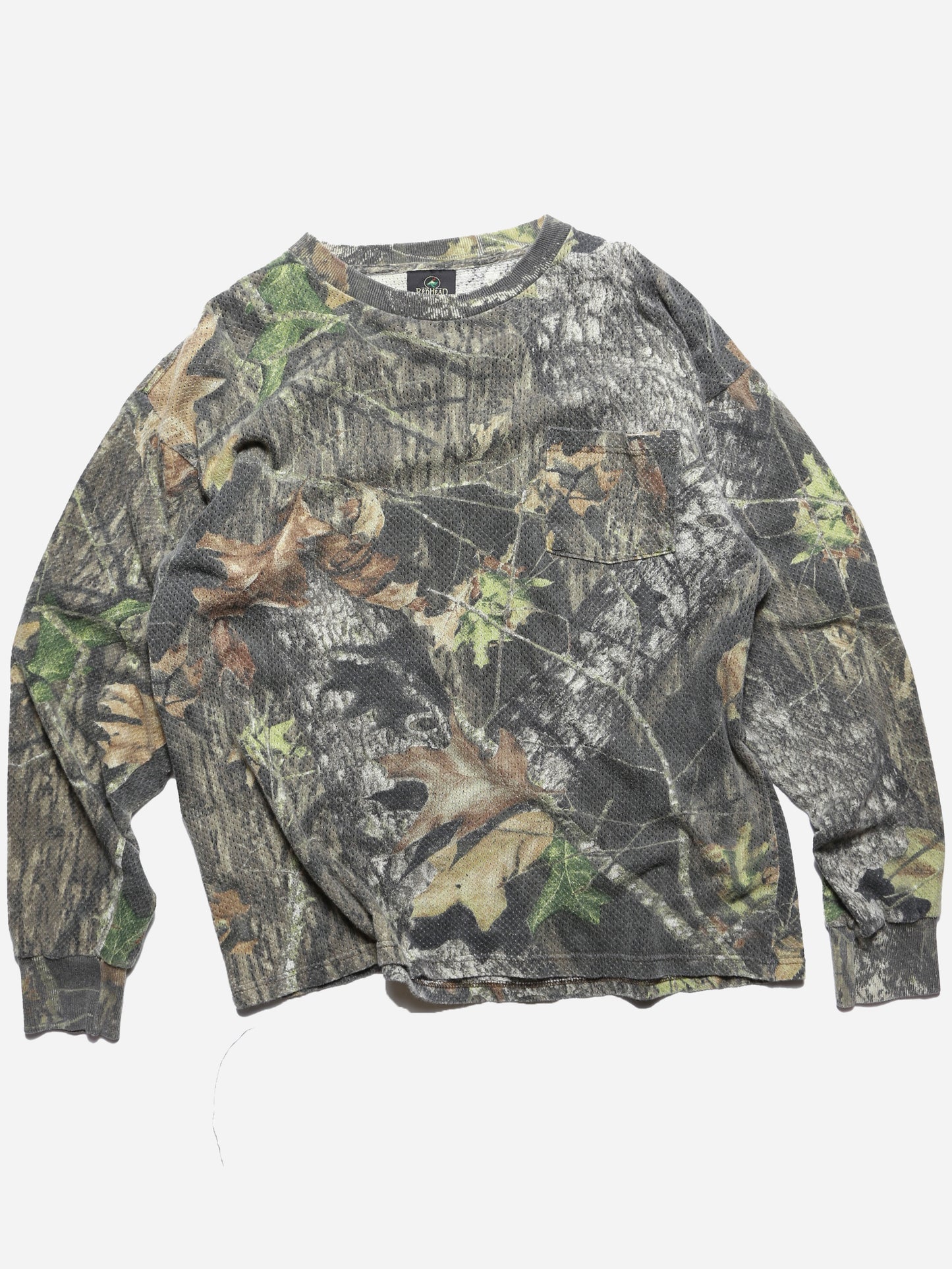 1990S RED HEAD CAMO COTTON MESH L/S TEE
