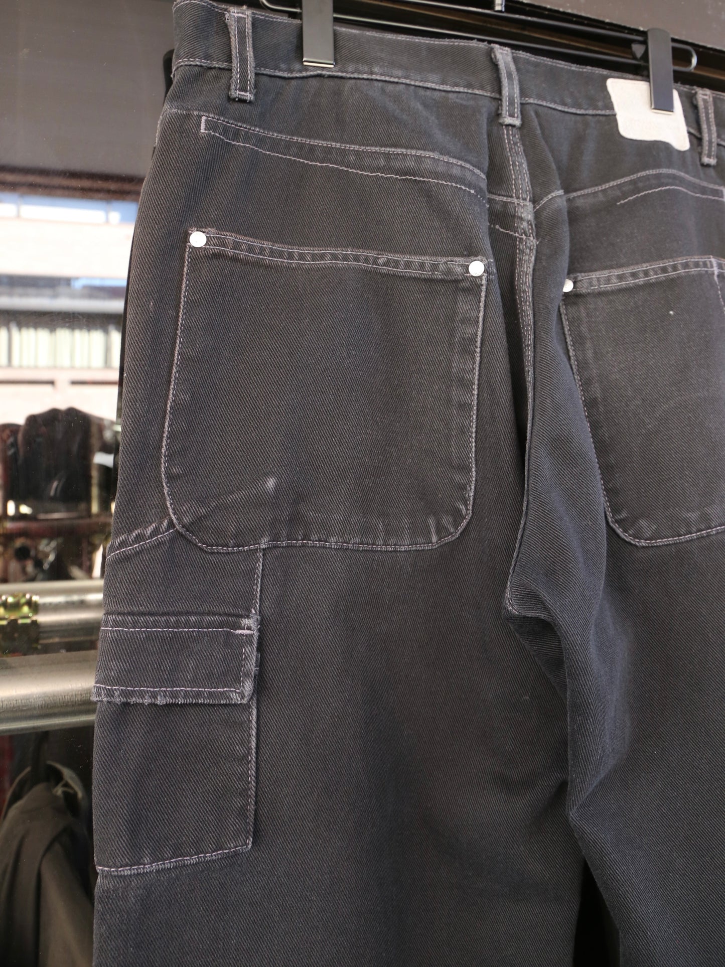 2000S LEVI'S SILVERTAB BAGGY DENIM PAINTER  PANTS