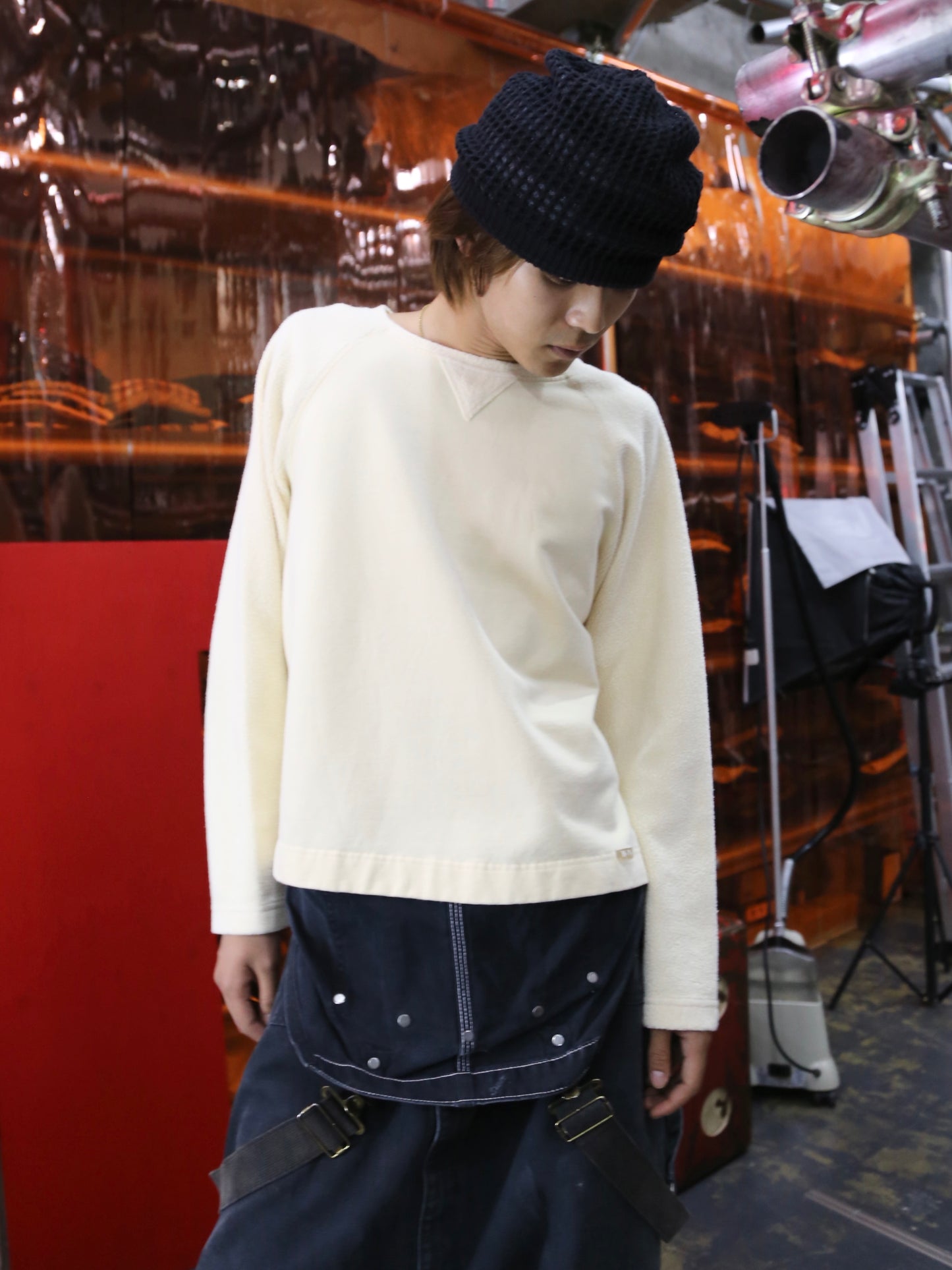 2000S N.Y.L PILE SWITCHING SWEATSHIRT