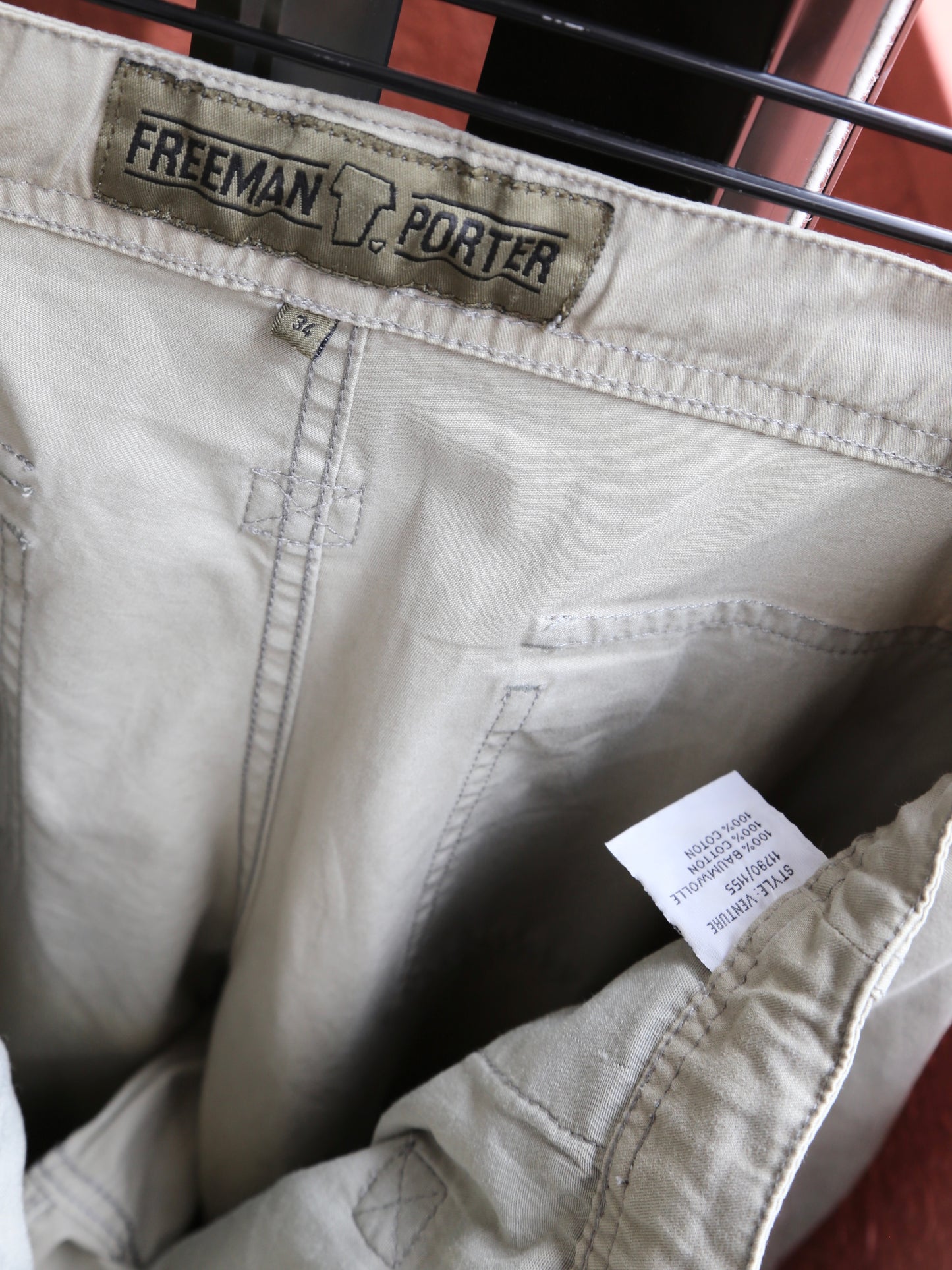 2000S FREEMAN T PORTER COTTON CARGO PANTS
