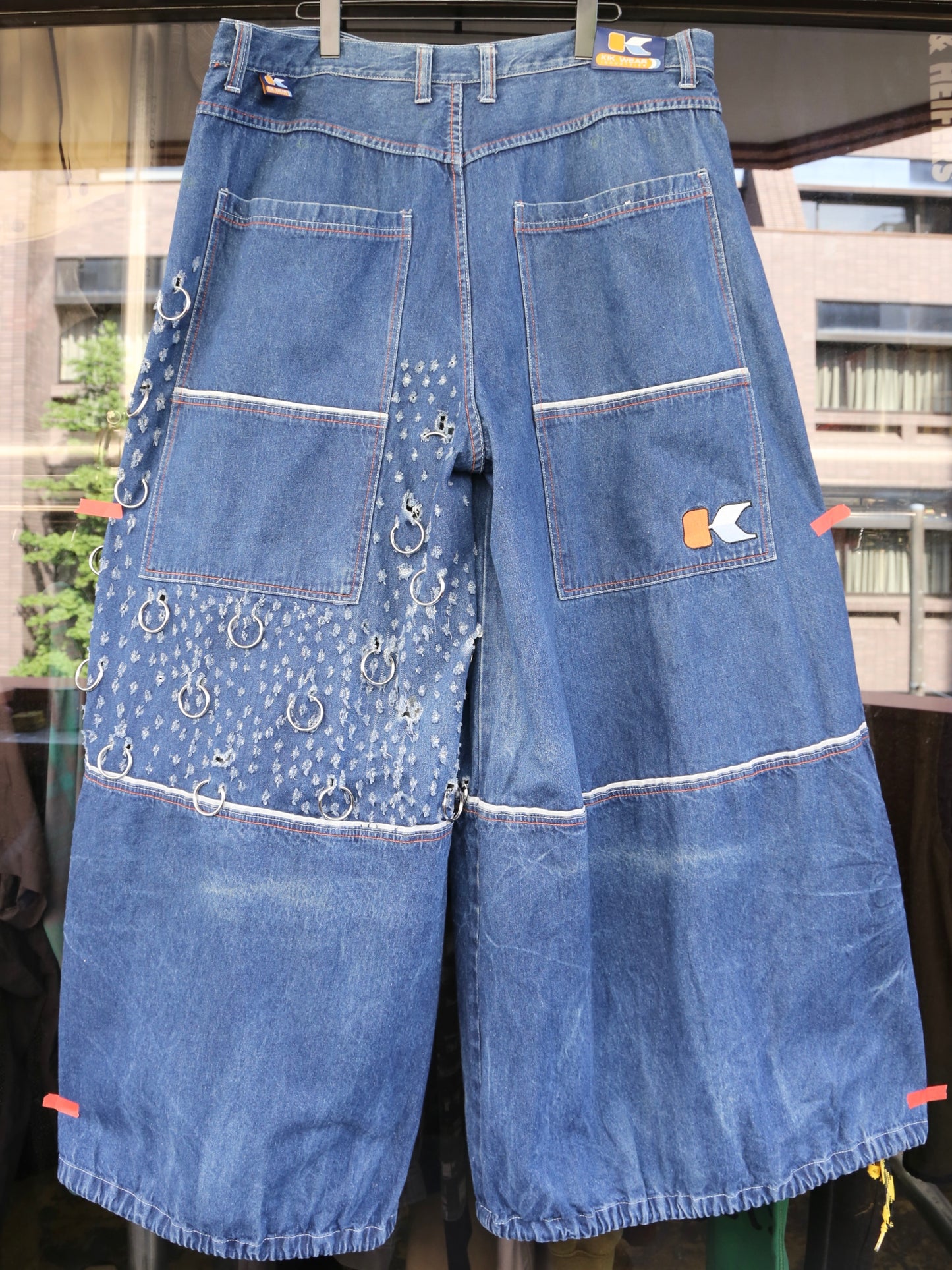-2000S KIKWEAR CUSTOM BAGGY DENIM PANTS
