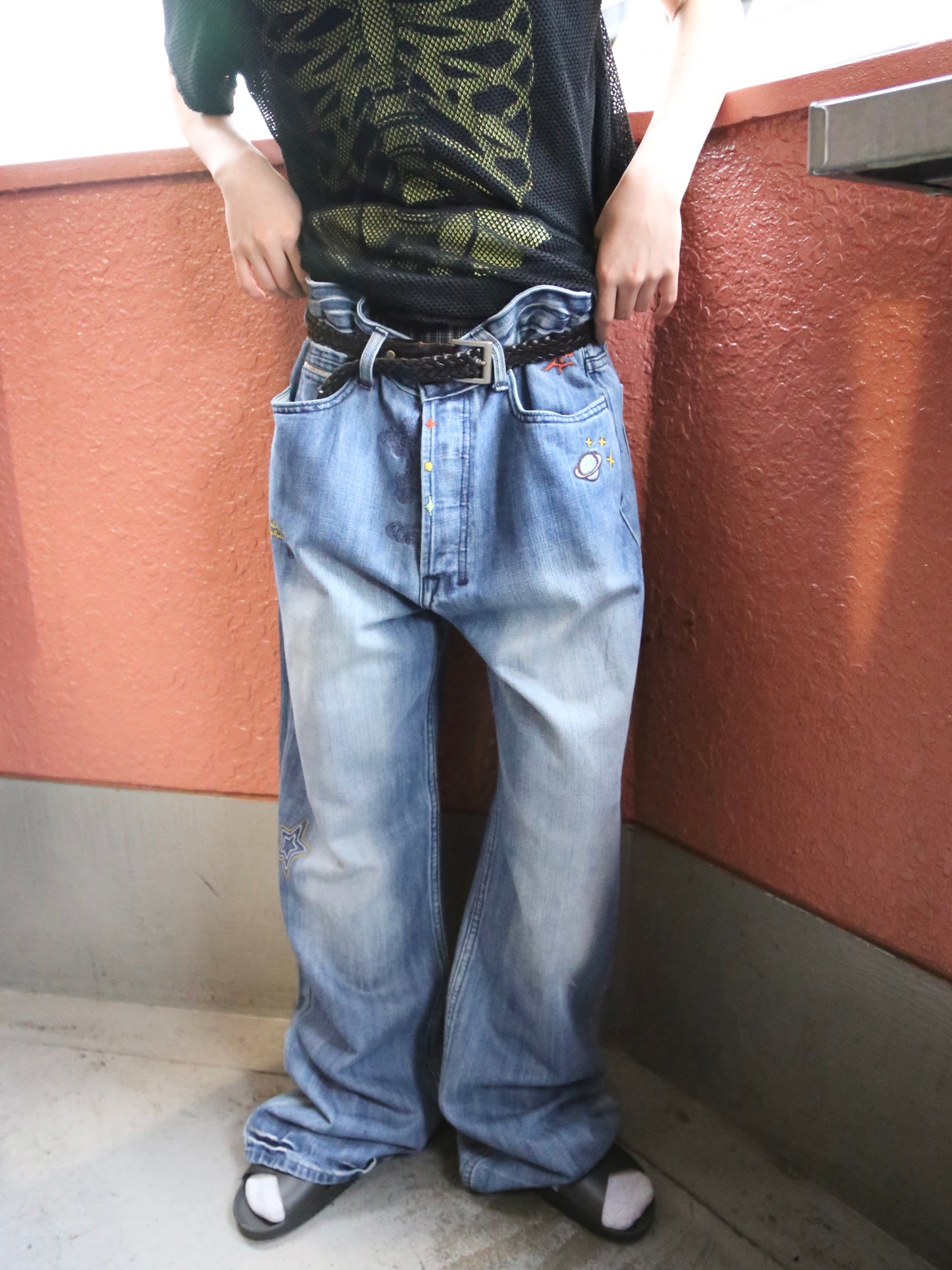 2000S DIESEL STRAIGHT DENIM PANTS