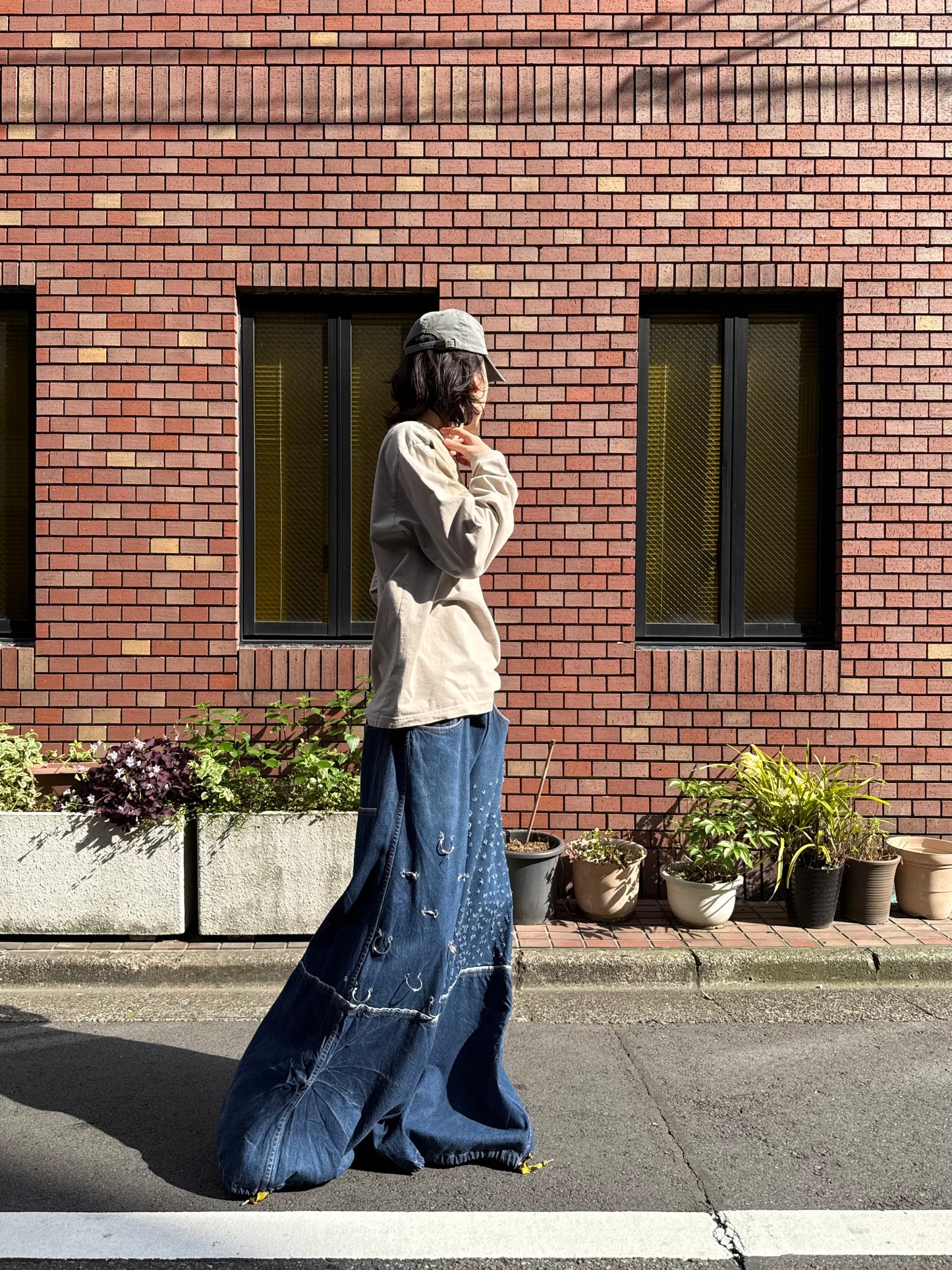 -2000S KIKWEAR CUSTOM BAGGY DENIM PANTS