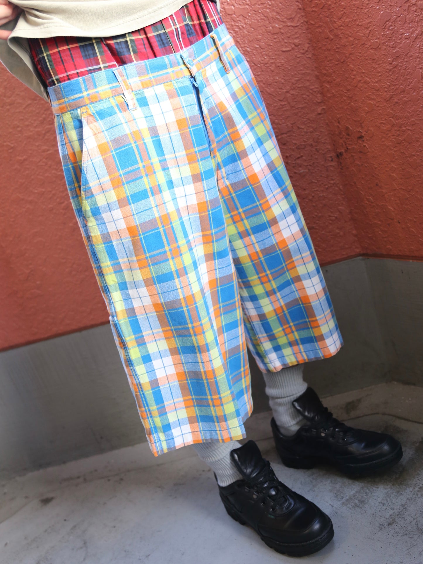 2000S REGAL WEAR PLAID PATTERN BAGGY SHORTS