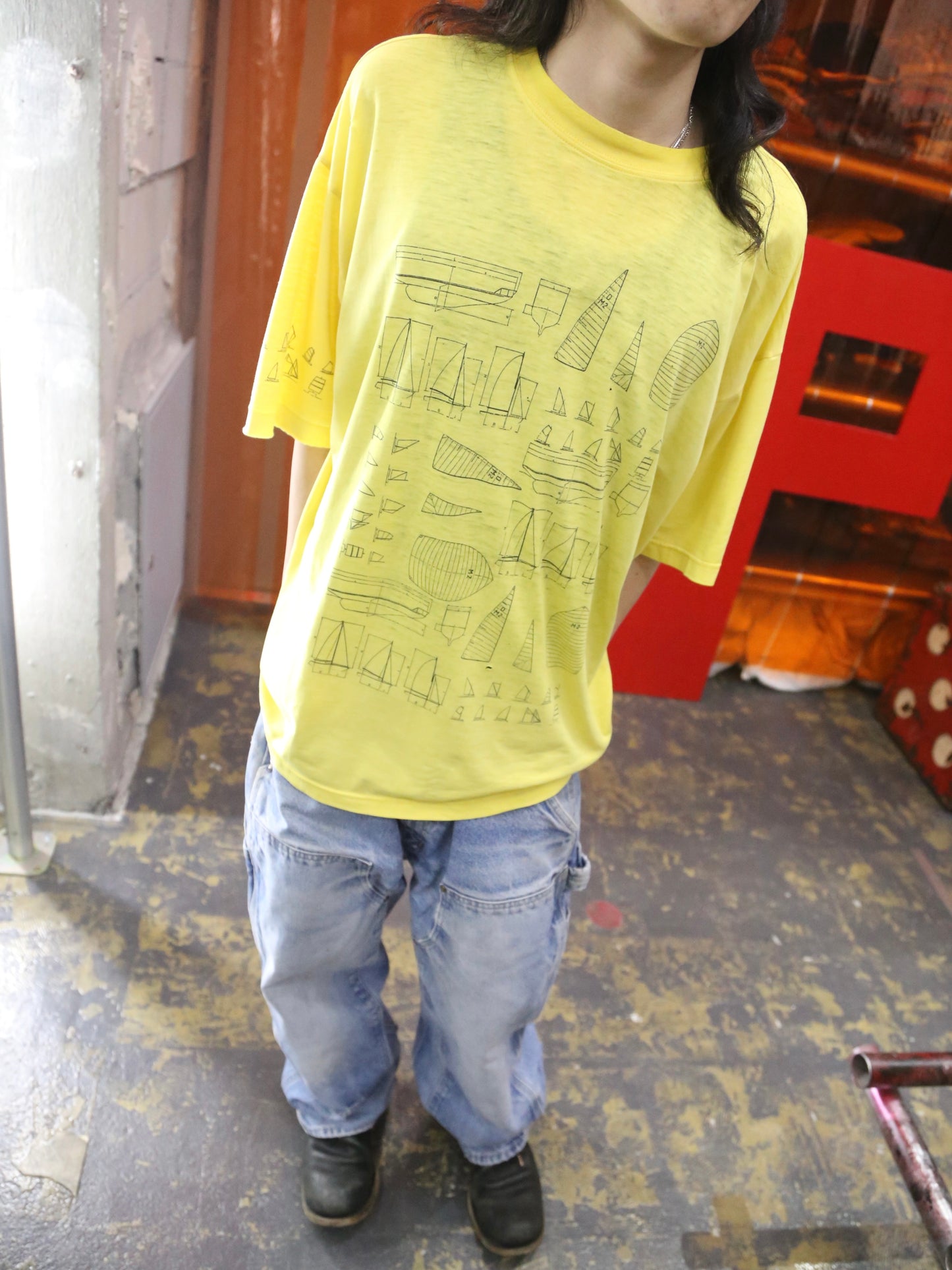 1990S UNKNOWN "SAILBOAT" S/S TEE