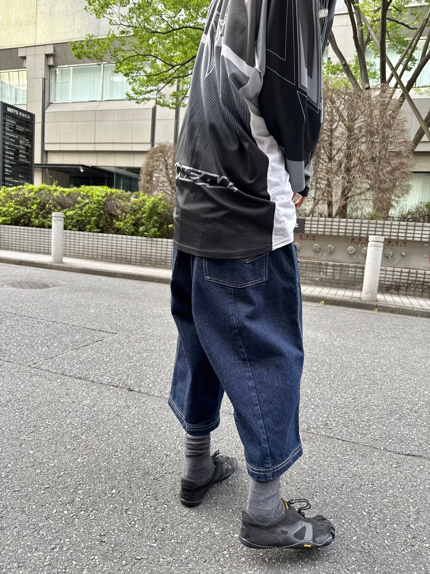 2000S NIKE JORDAN TWO3 BAGGY DENIM SHORTS