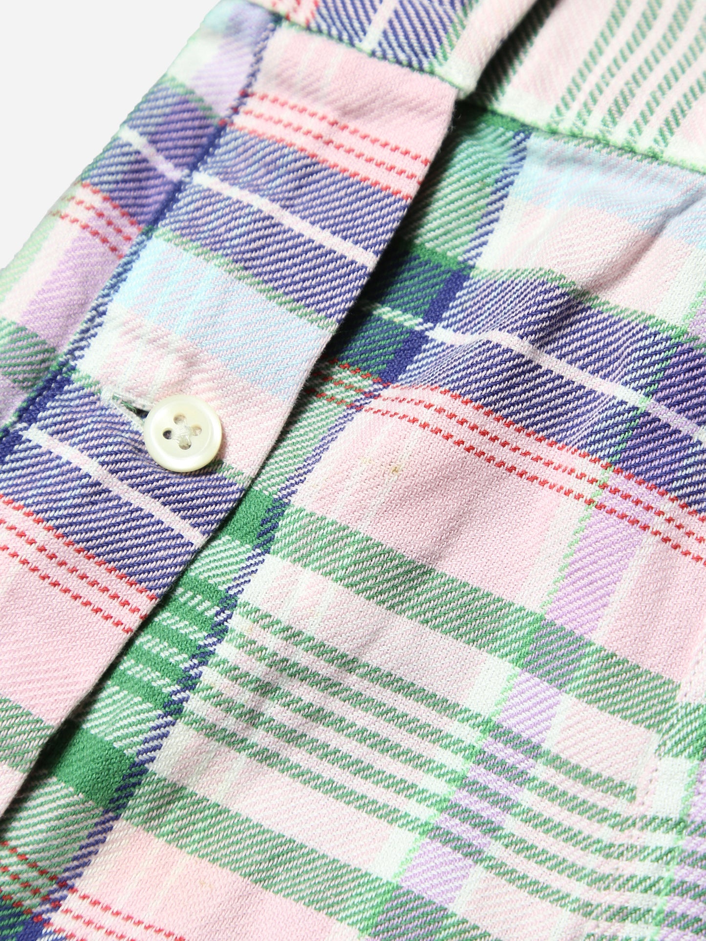 RALPH LAUREN PLAID PATTERN L/S BD SHIRT