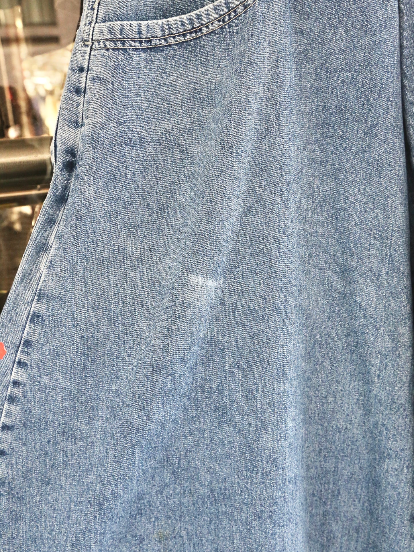1990S JNCO "CRIME SCENE" BAGGY DENIM PANTS