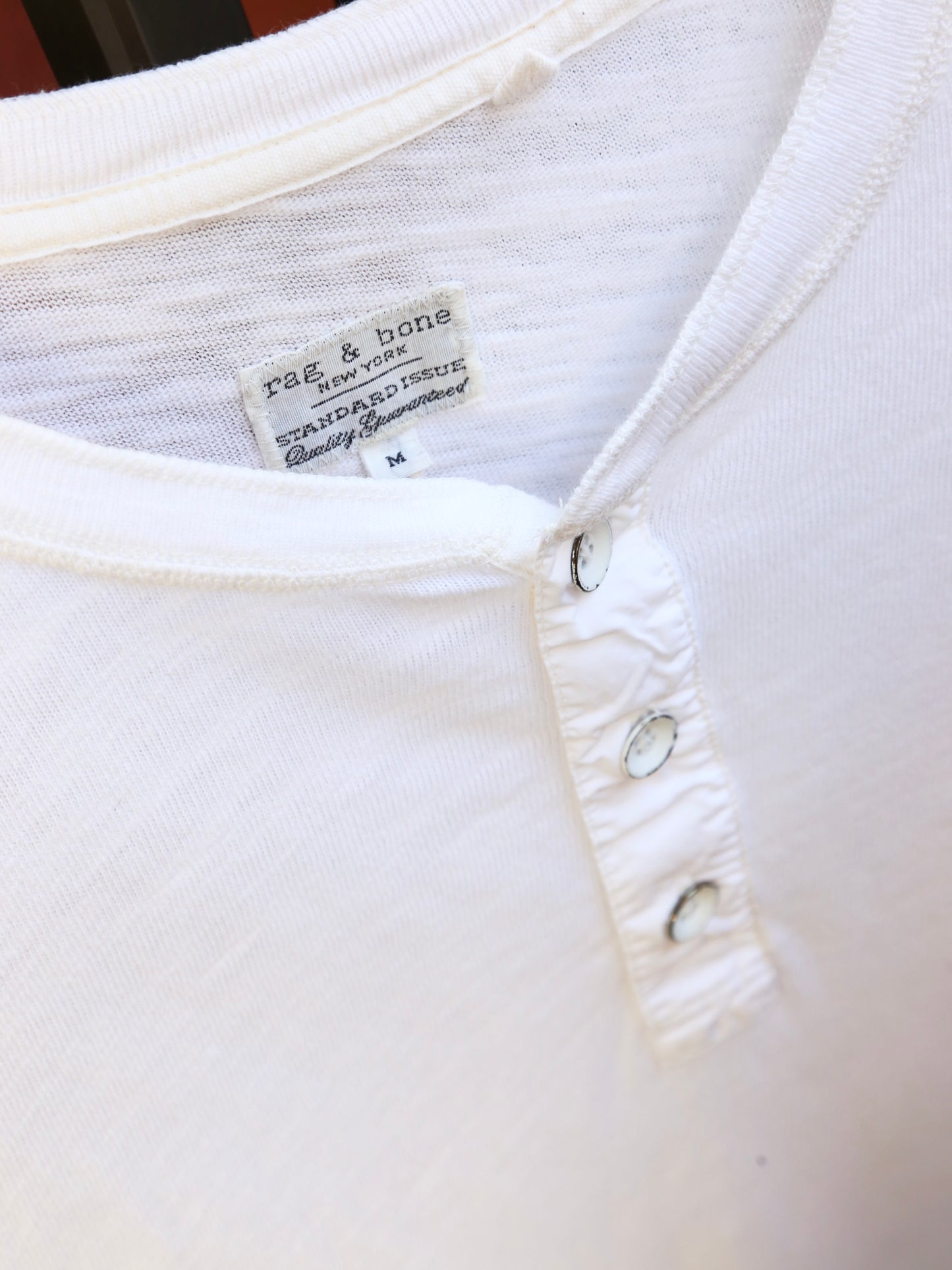 2000S RAG & BONE HENLEY NECK L/S TOP