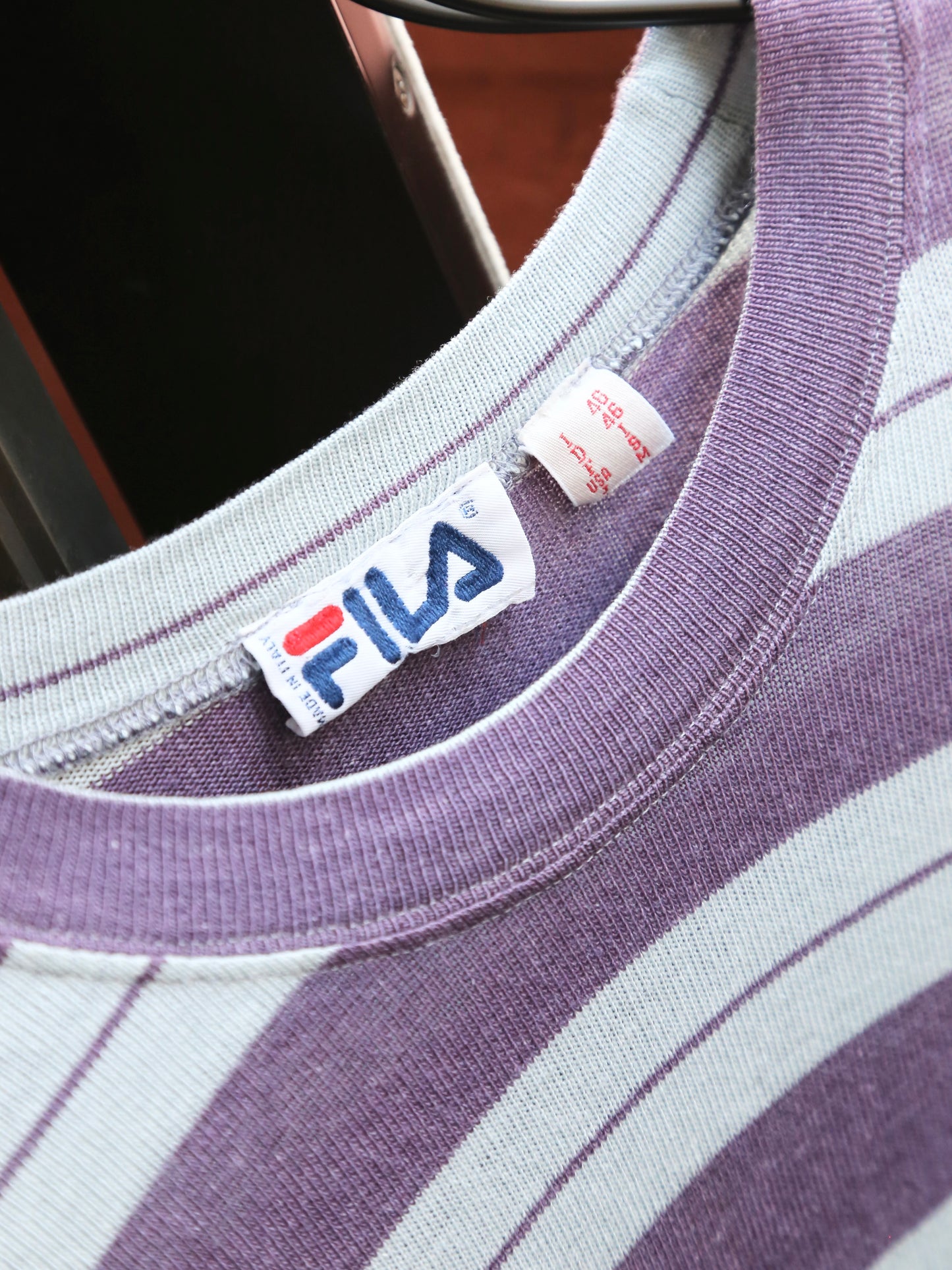 1990S FILA S/S STRIPED SUMMER KNIT TOP