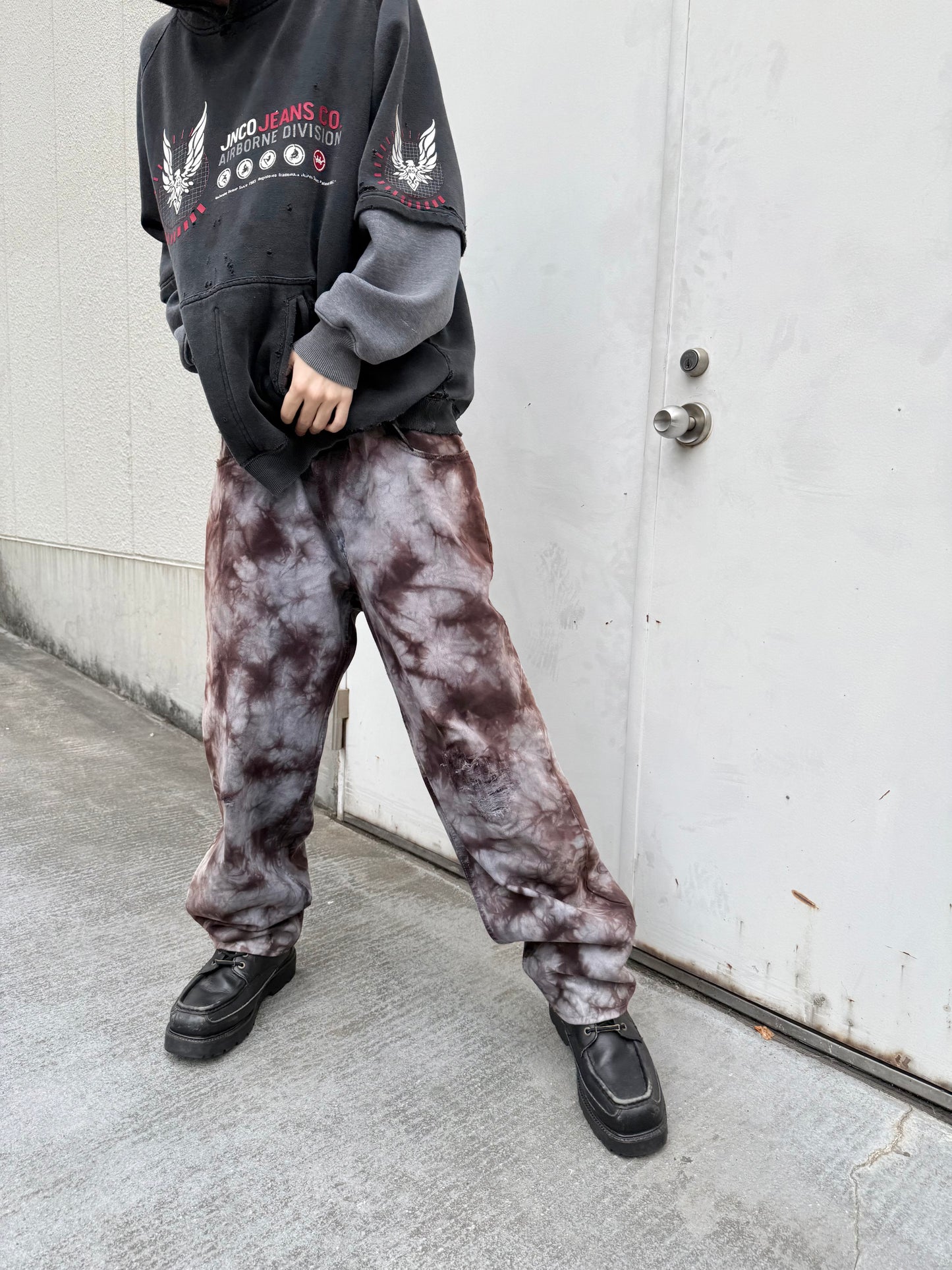 2000S LEVI'S SILVERTAB "LOOSE" GARMENT DYED DENIM PANTS